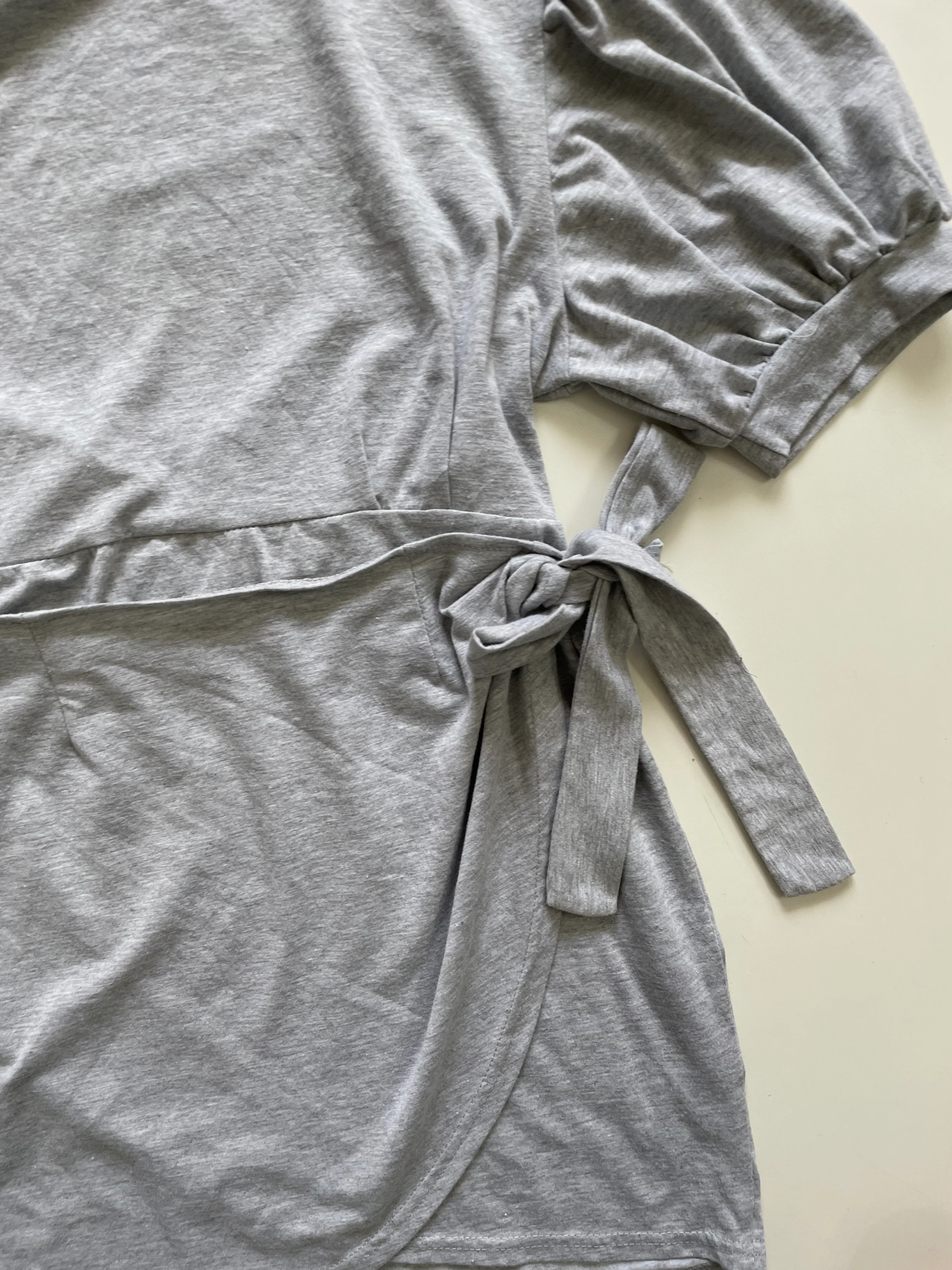BA SHA DRESS GREY WRAPAROUND BUST-34-36 - Image 3