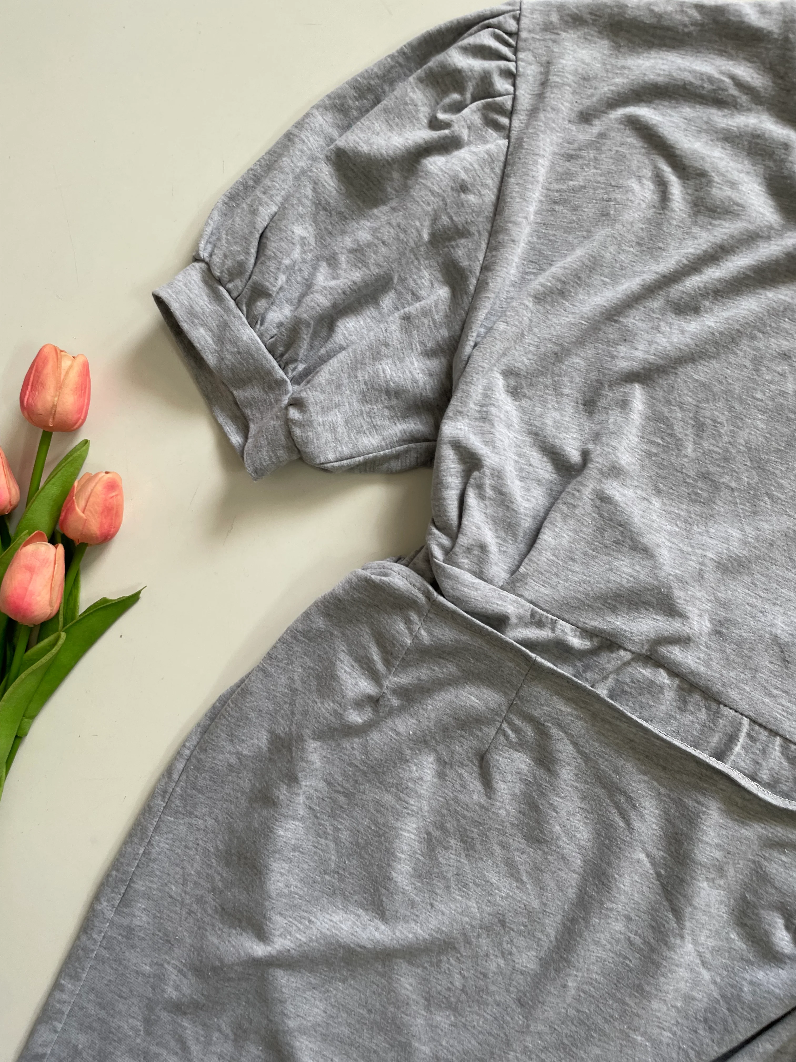 BA SHA DRESS GREY WRAPAROUND BUST-34-36 - Image 4