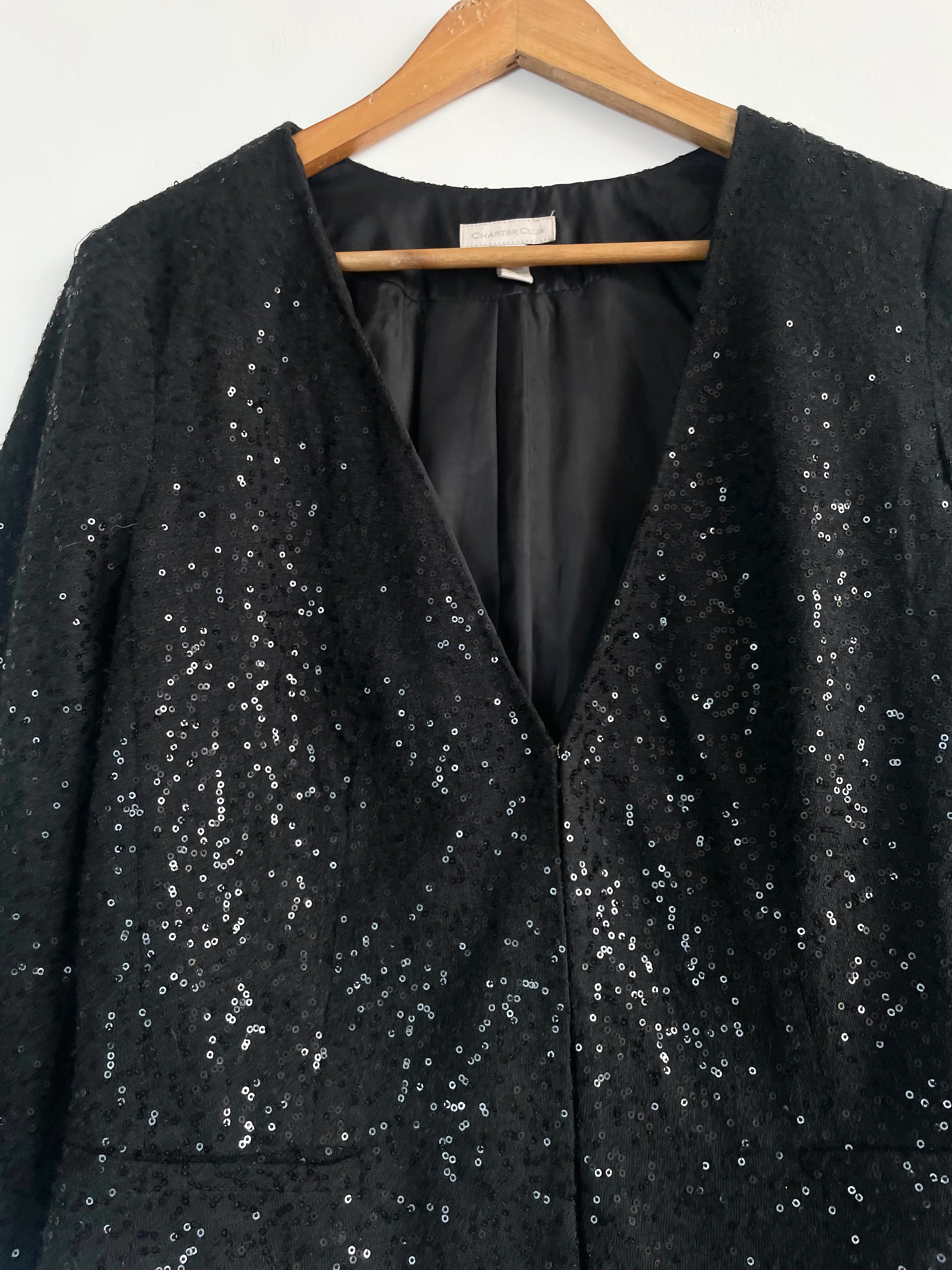 Charter Club Sequin Blazer-Bust 38 - Image 2