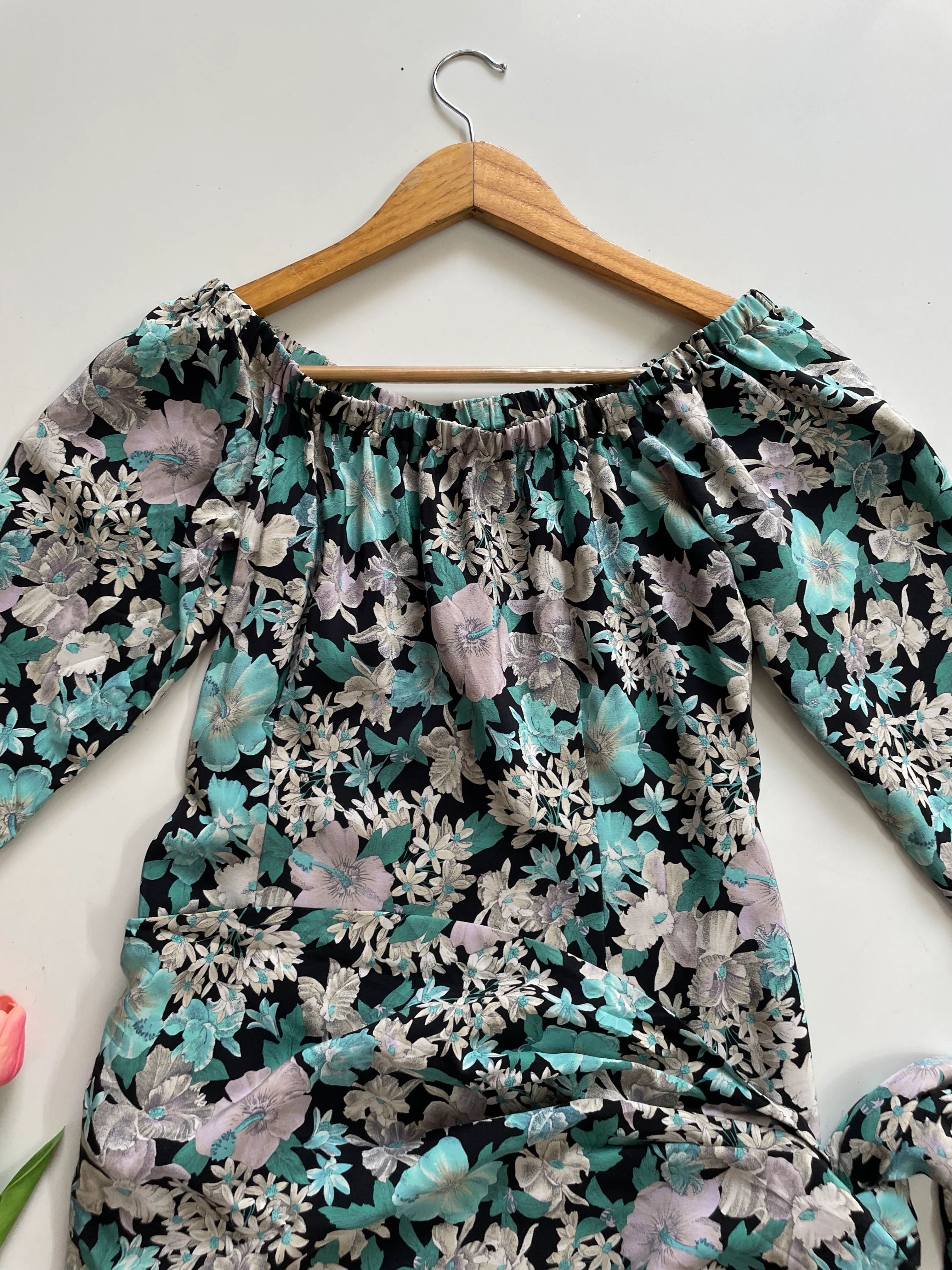 FLORAL WRAPAROUND DRESS - BUST 30 to 32 - Image 2