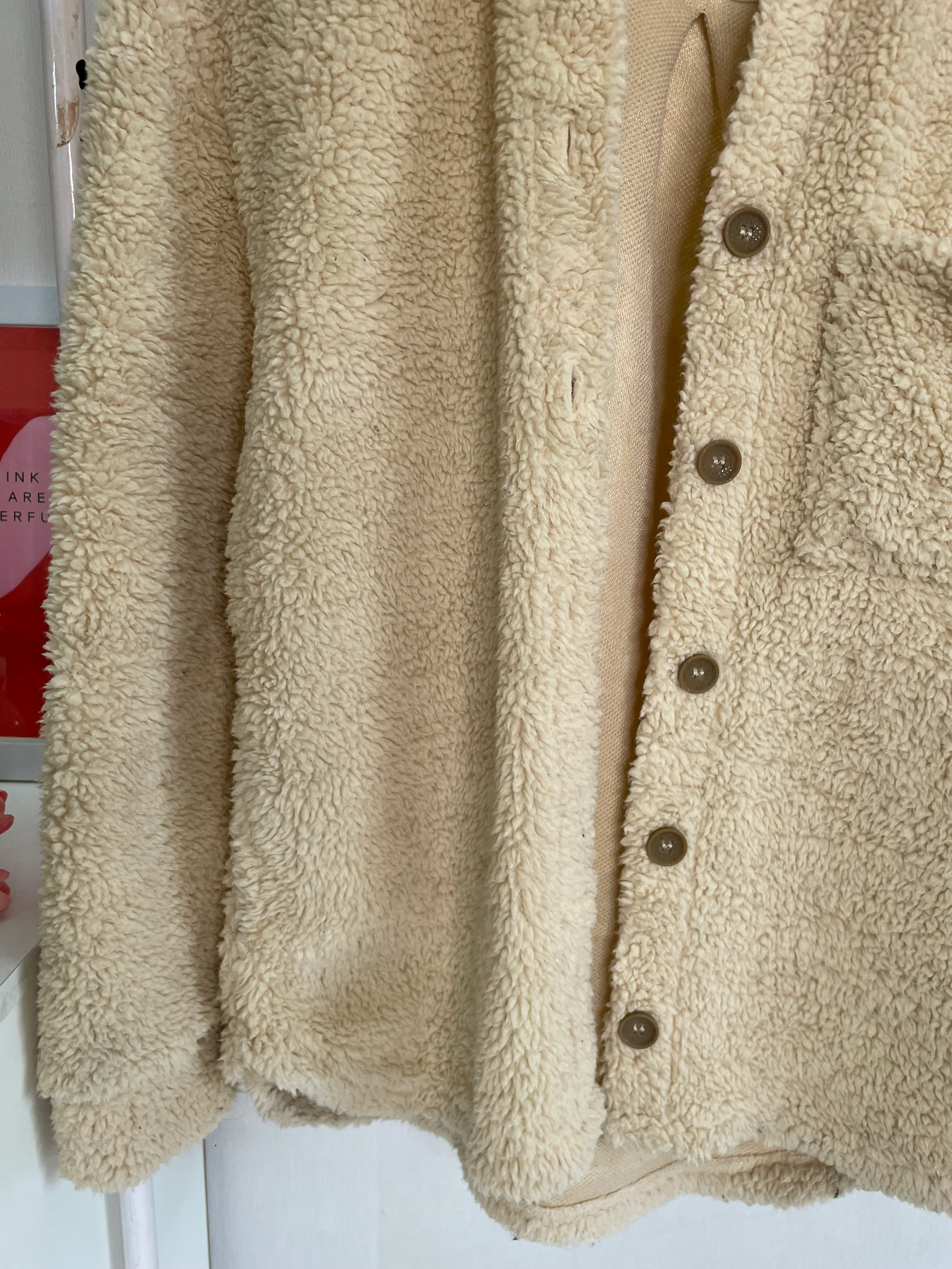 Stradivarius Fur Shacket - Bust 38 - Image 3