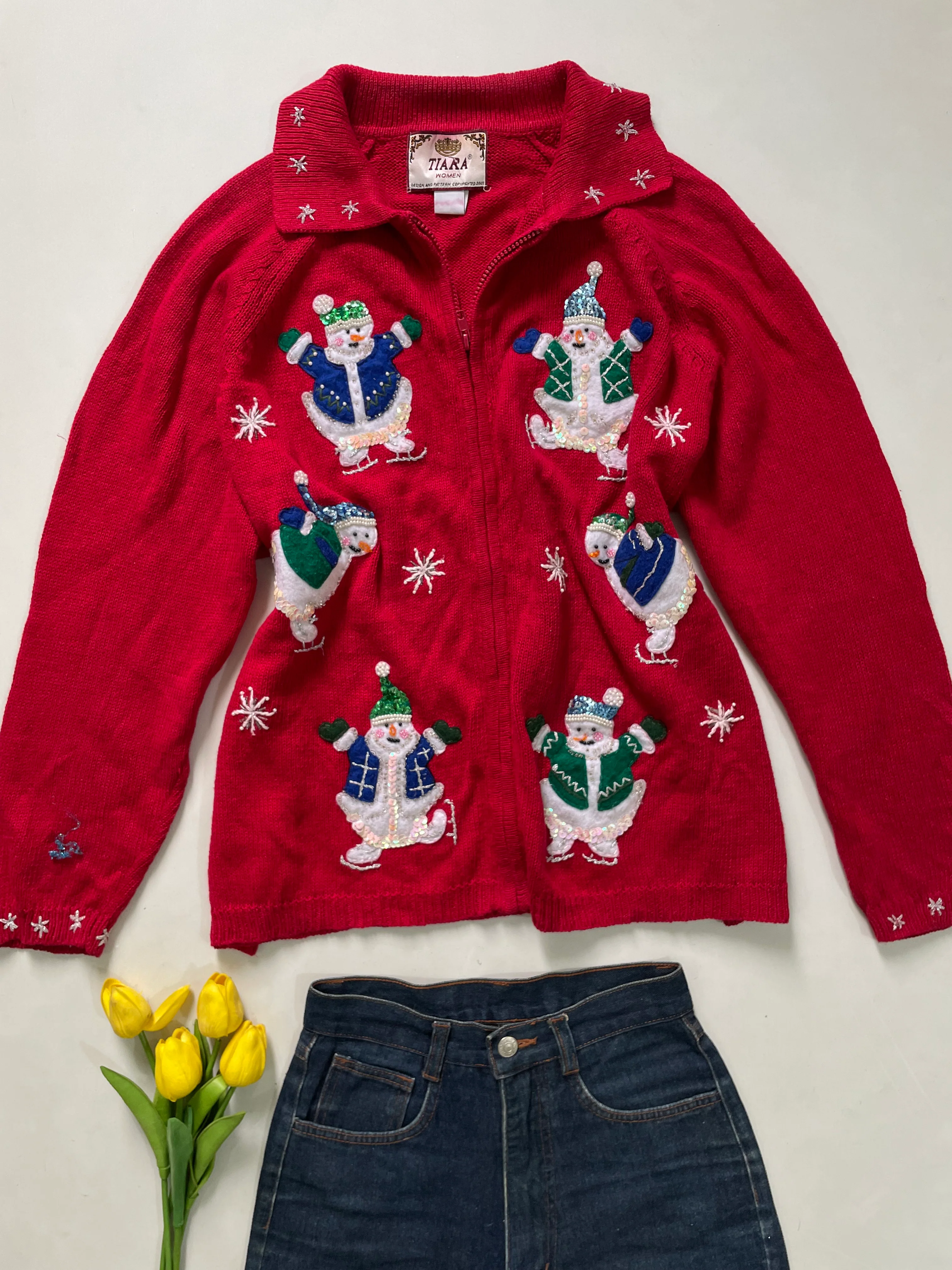 Tiara Christmas Sweater-Bust 52