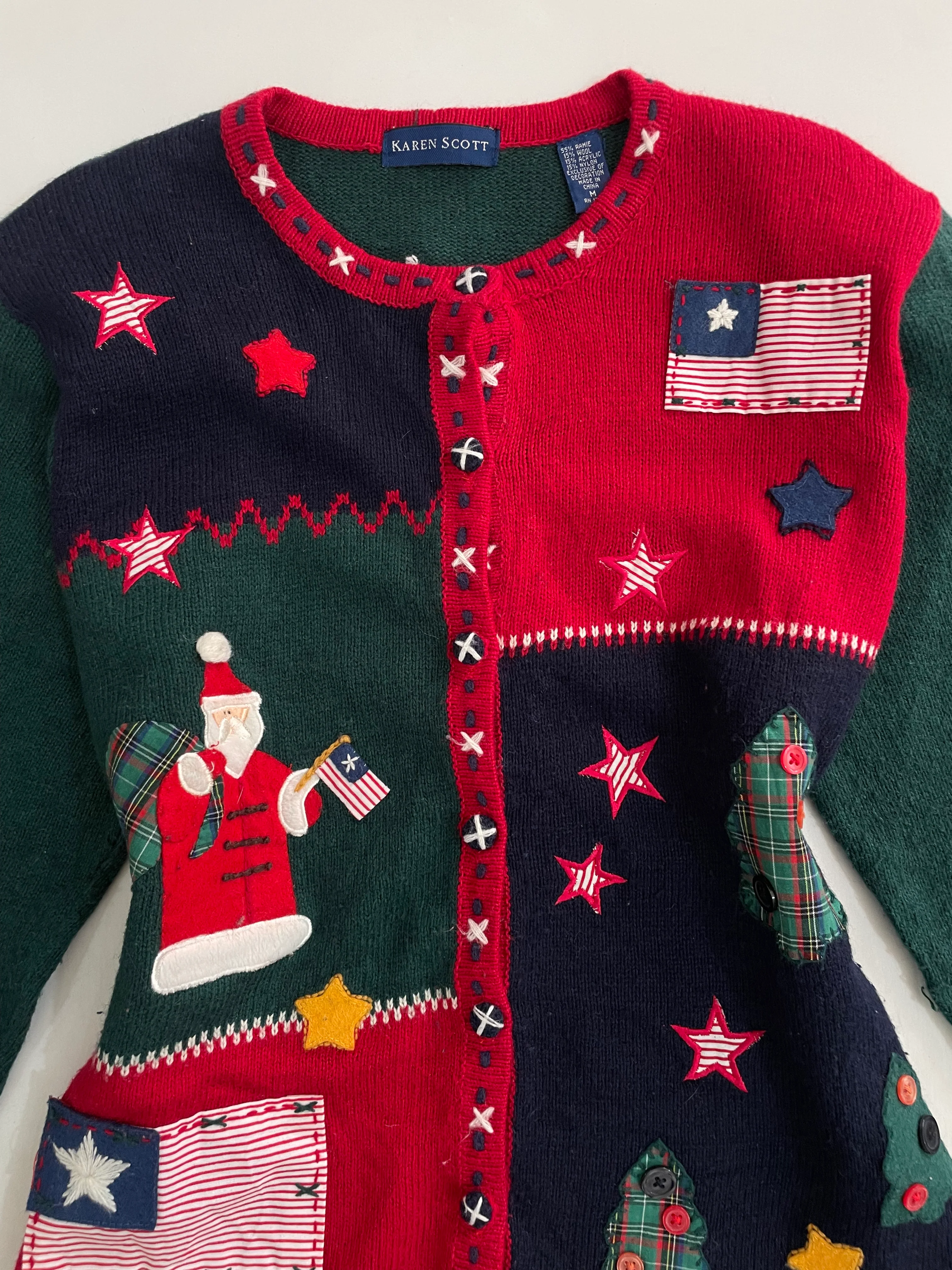 Karen Scott Christmas Sweater-Bust 40 - Image 2