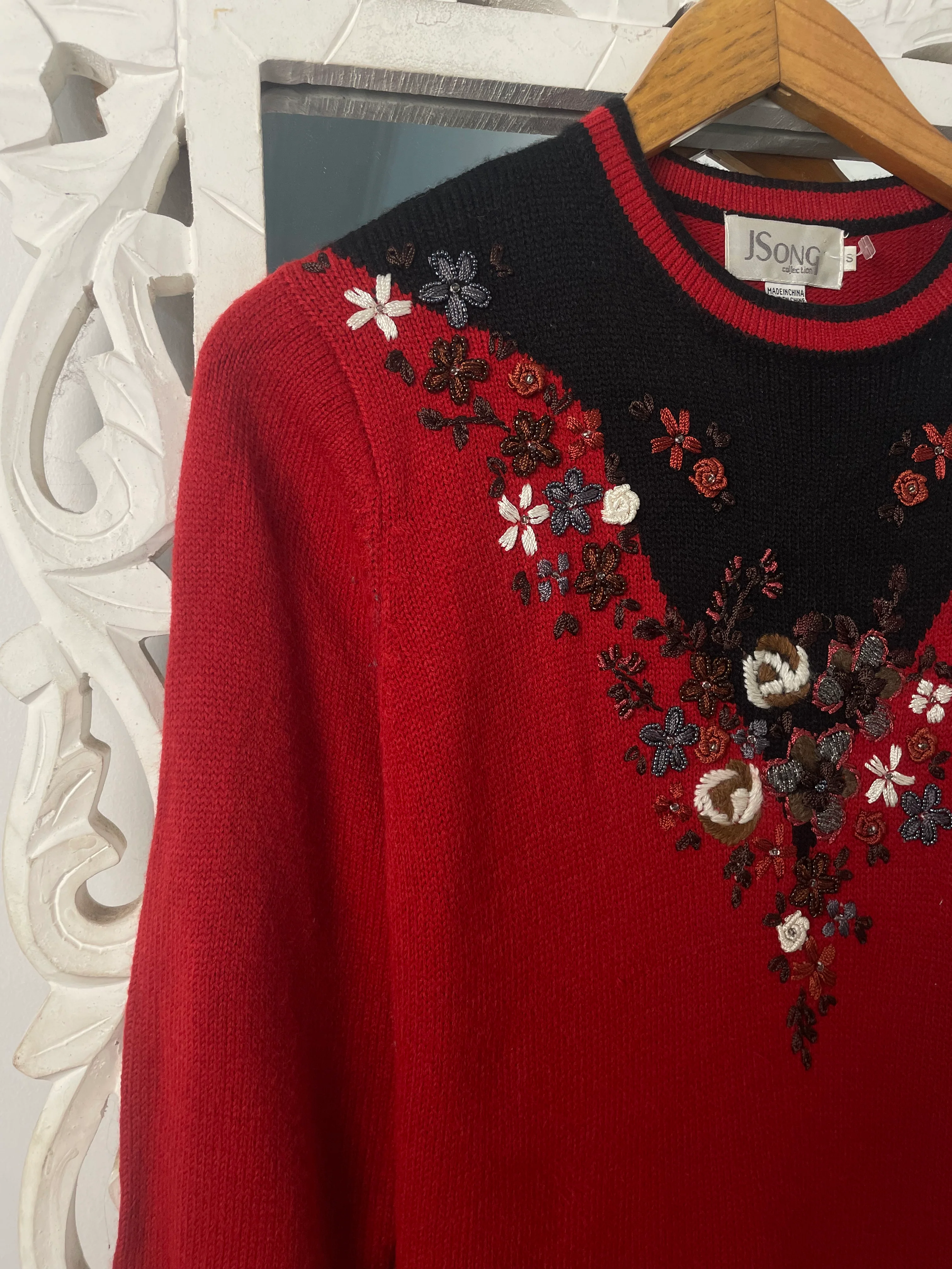 JSong Embroidered Sweater-Bust 34 - Image 3