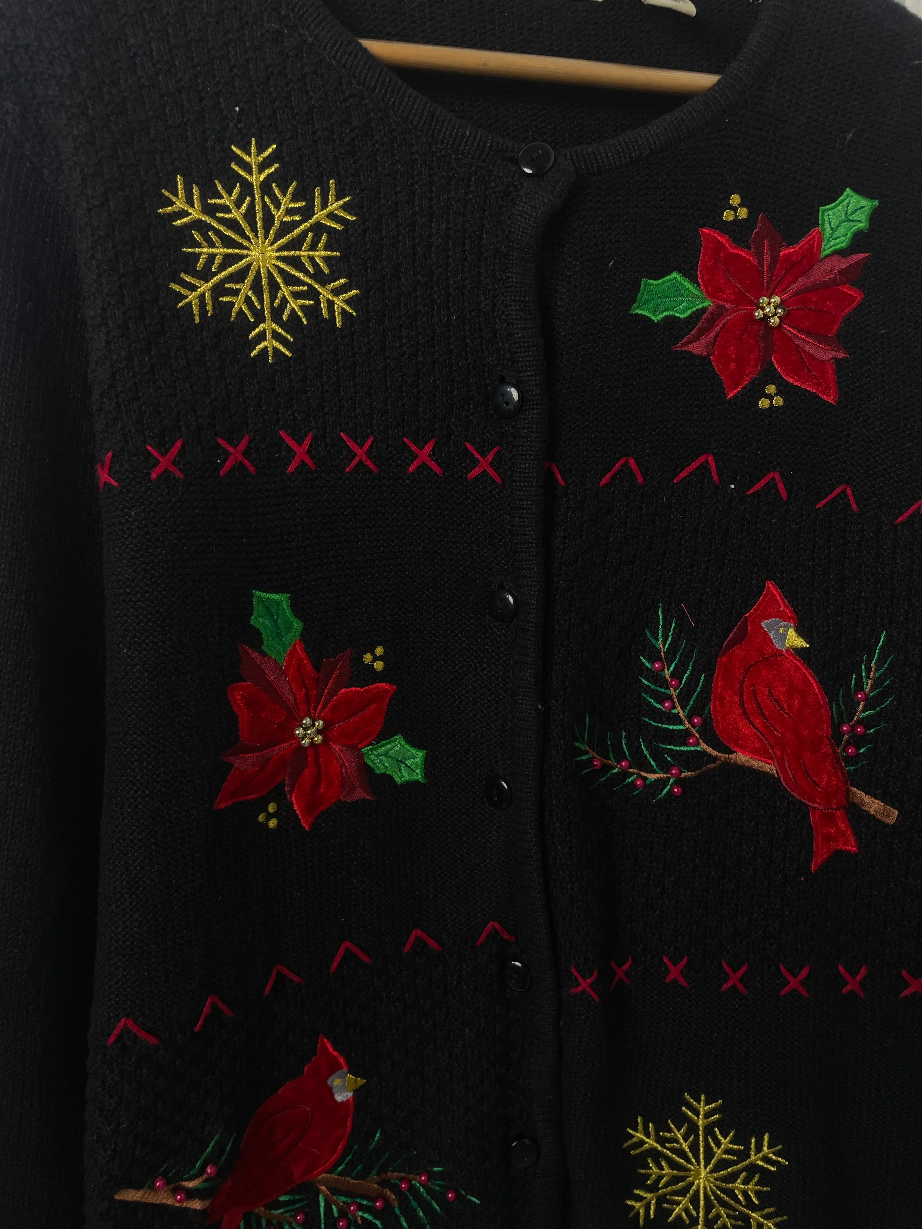 Classic Elements Embroidered Sweater-Bust 42 - Image 3