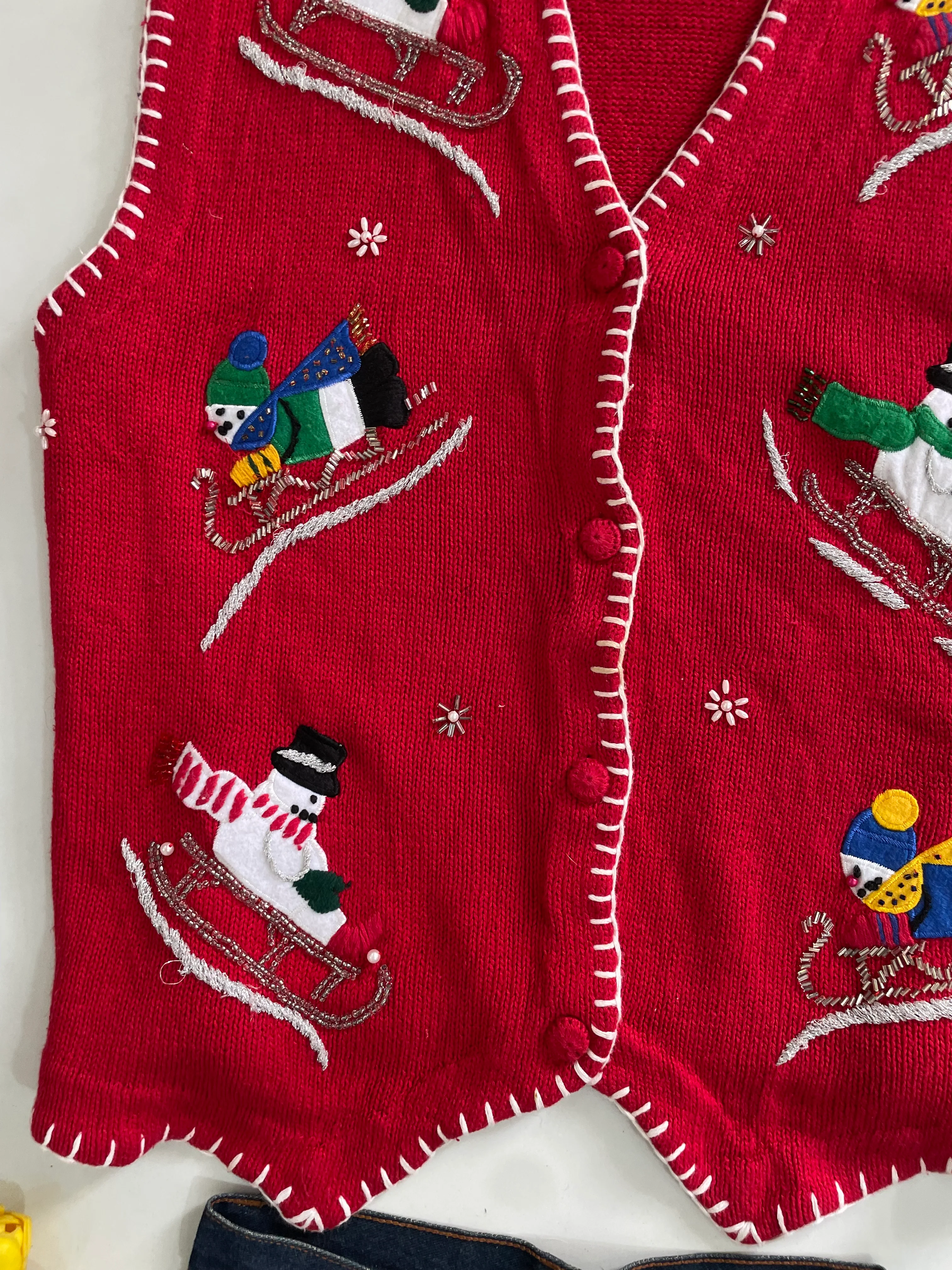 Victoria Jones Christmas Sweater Vest-Bust 46 - Image 3