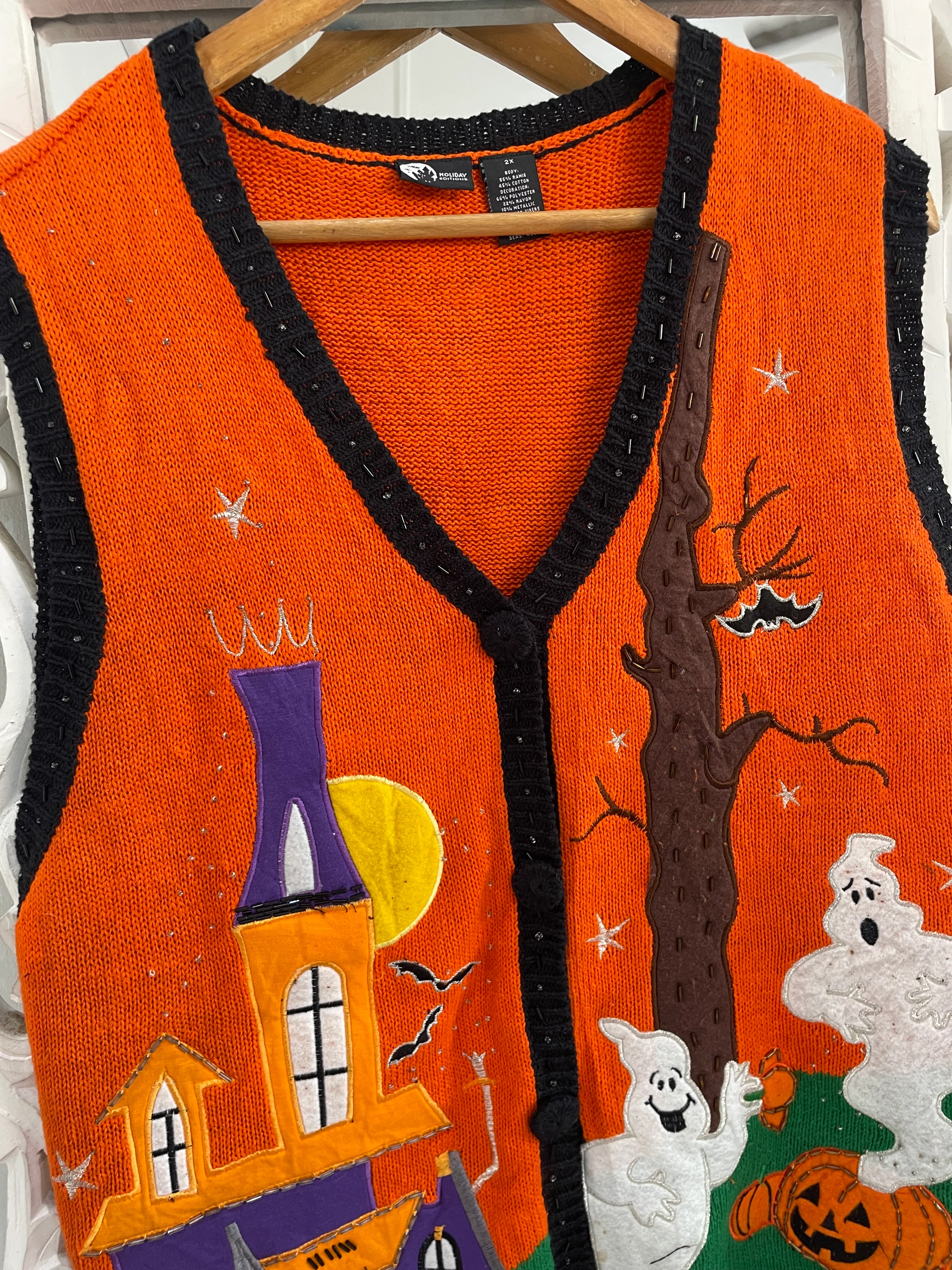Holiday Editions Christmas Sweater Vest-Bust 40 - Image 2