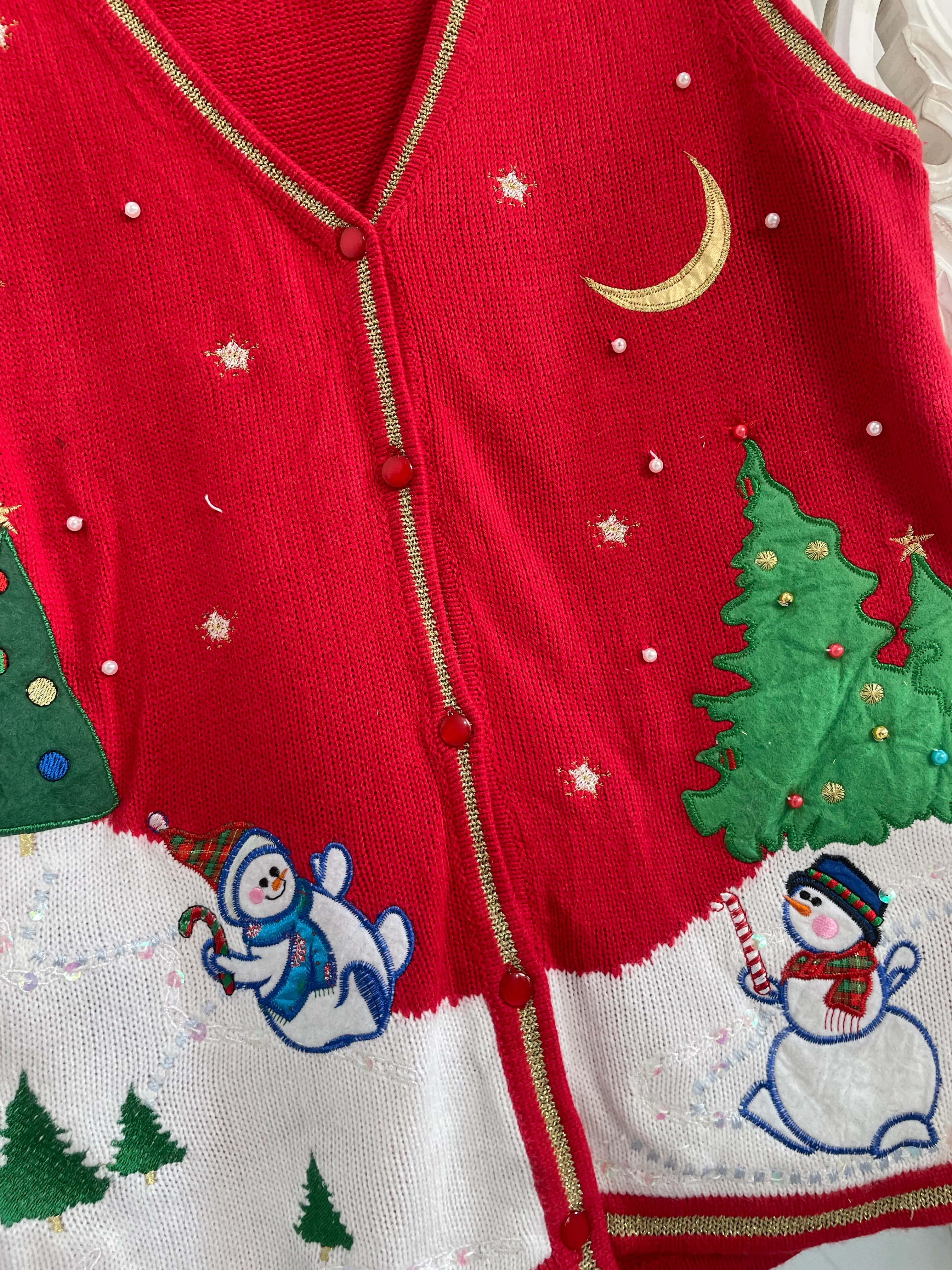 Christmas Sweater Vest-Bust 38 - Image 3