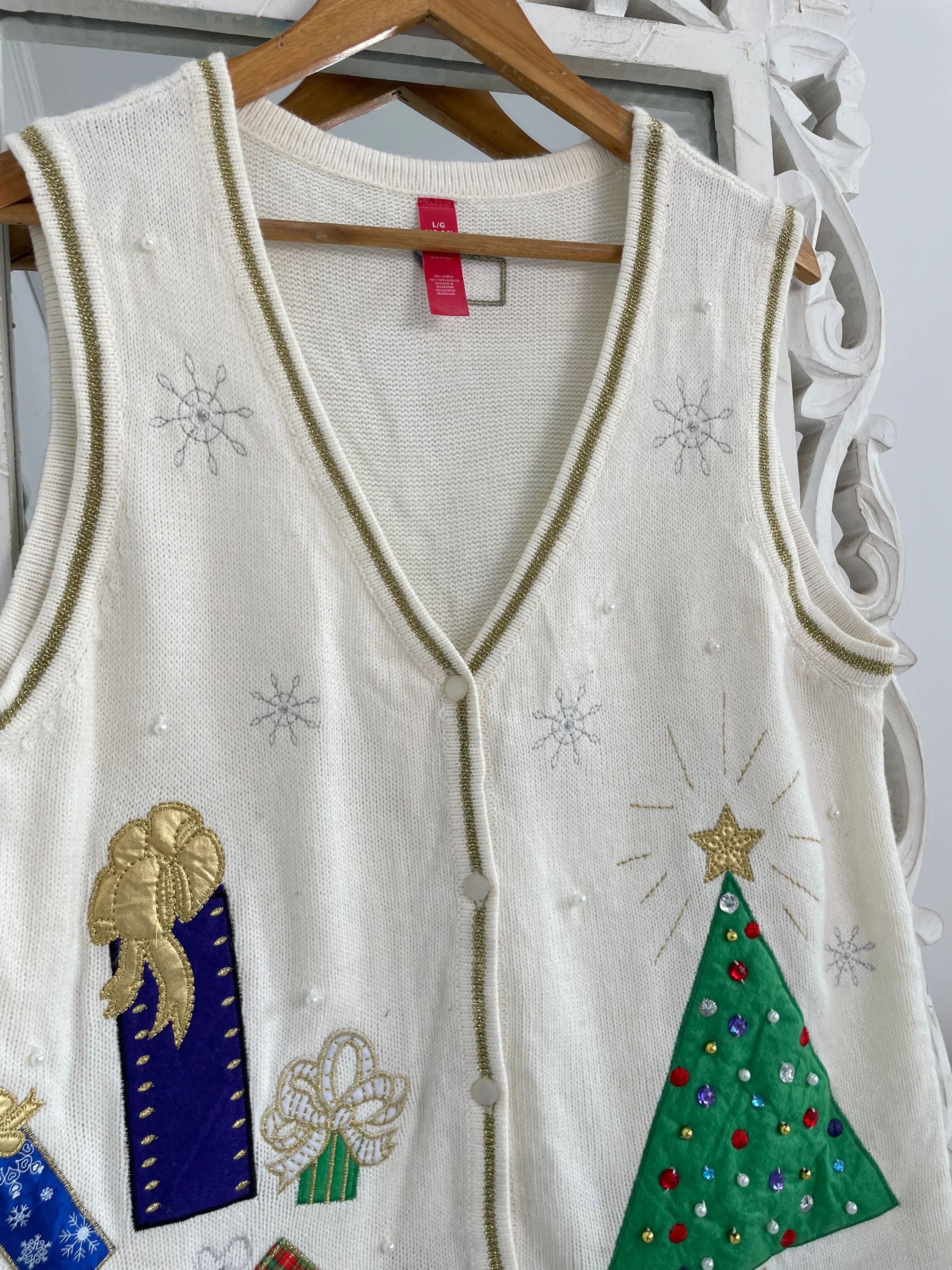 Christmas Sweater Vest-Bust 40 - Image 2