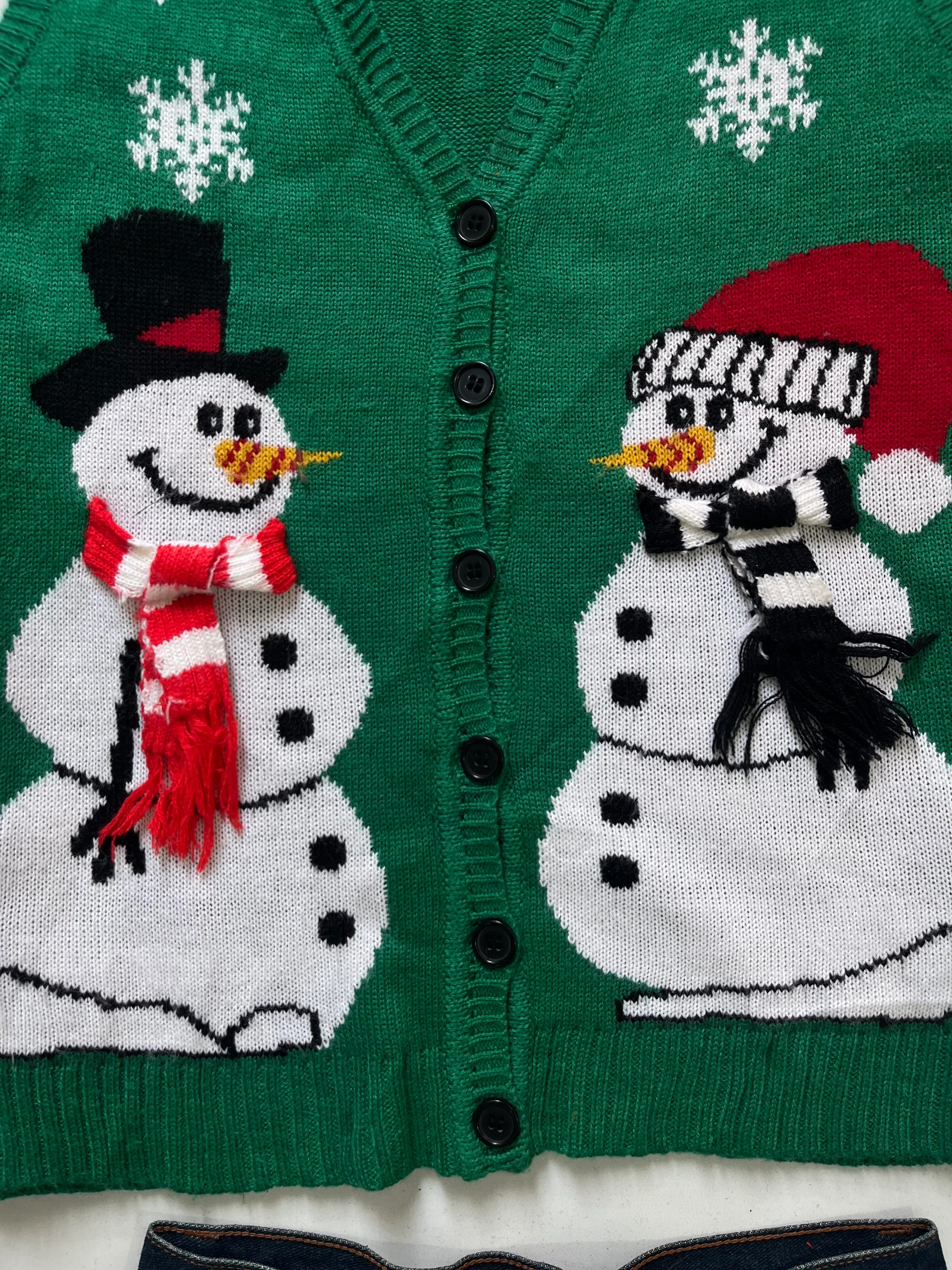 Rebecca Malone Christmas Sweater Vest-Bust 38 - Image 3
