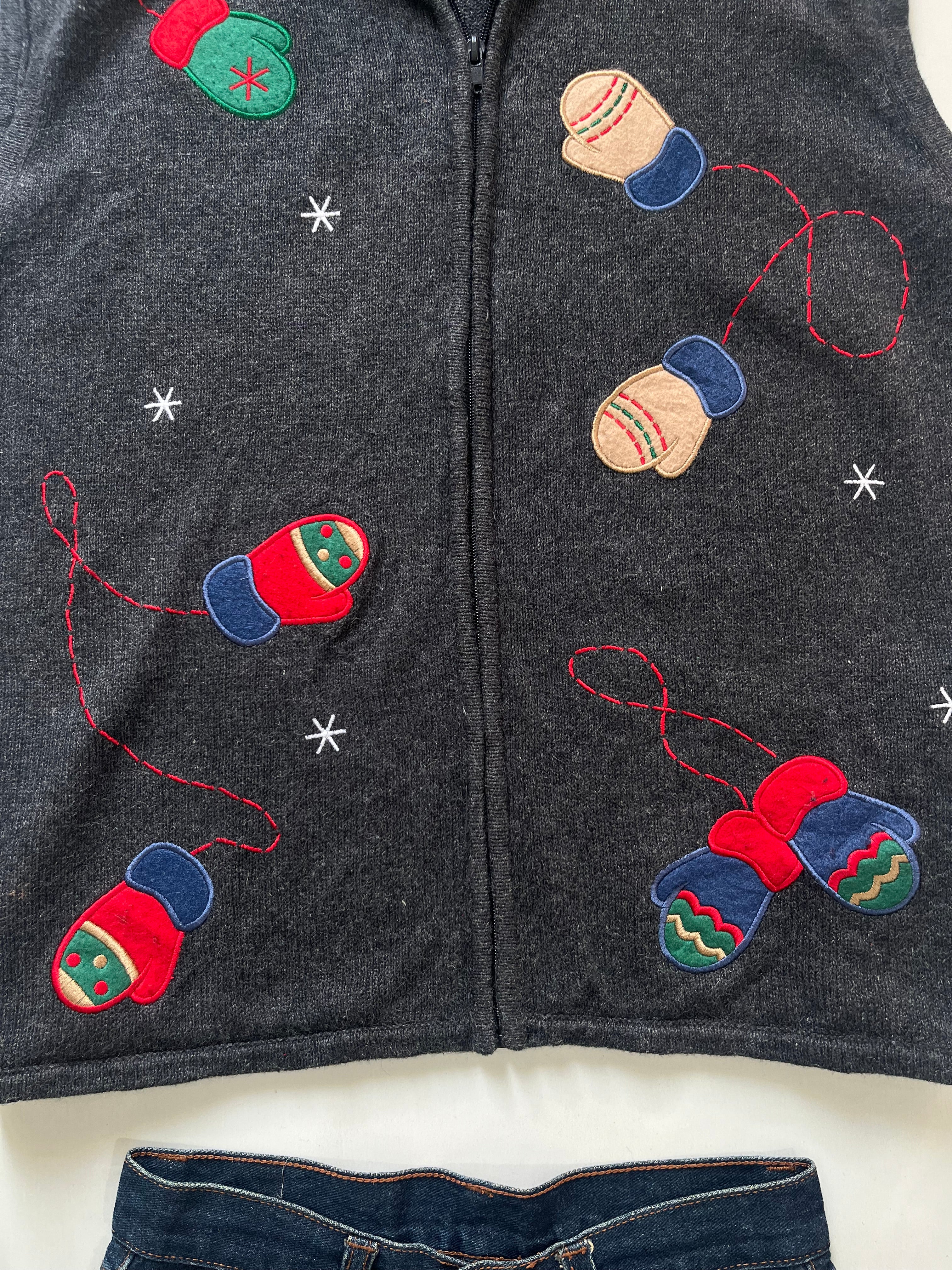Crystal Kobe Christmas Sweater Vest-Bust 46 - Image 3