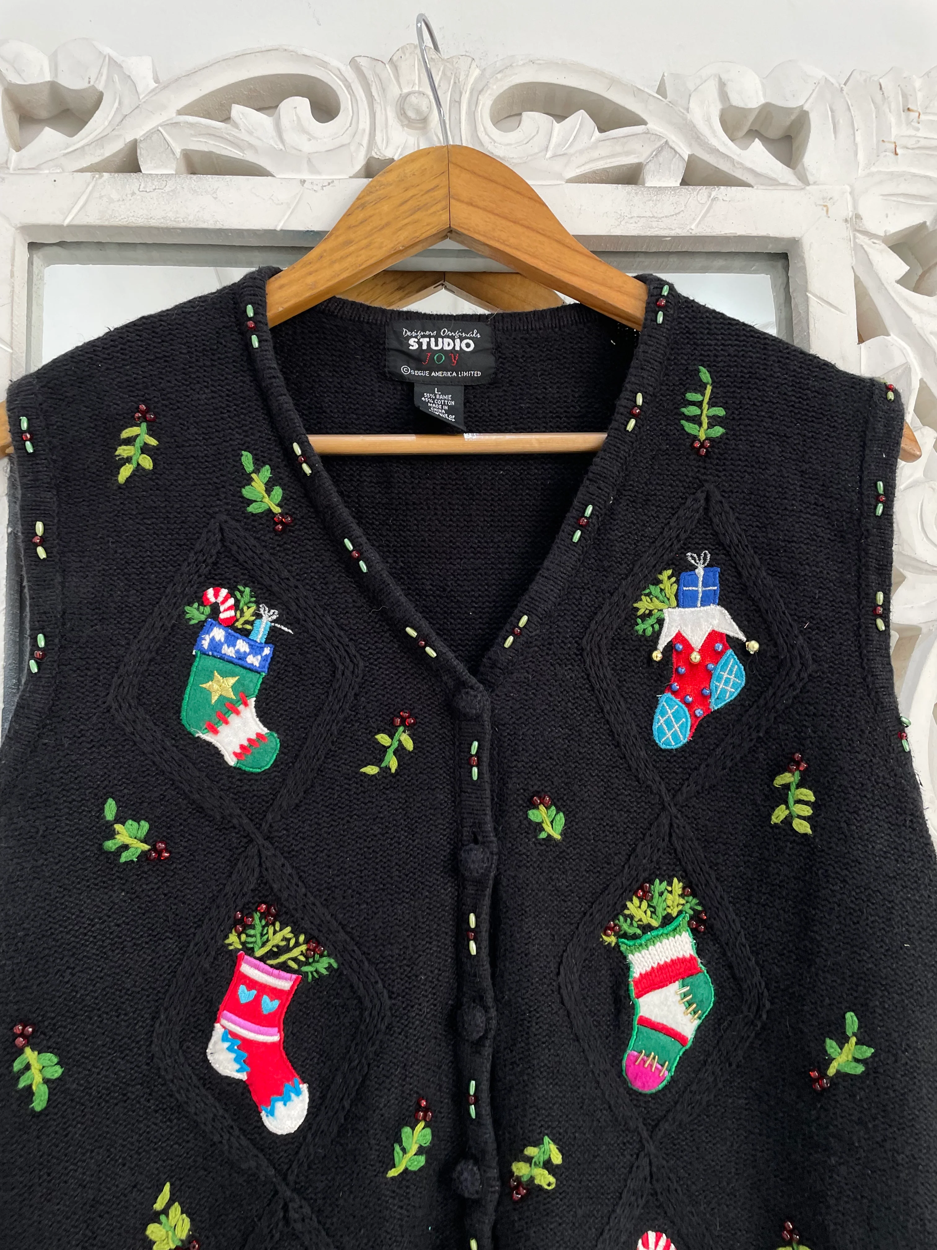 Christmas Sweater Vest-Bust 40 - Image 2