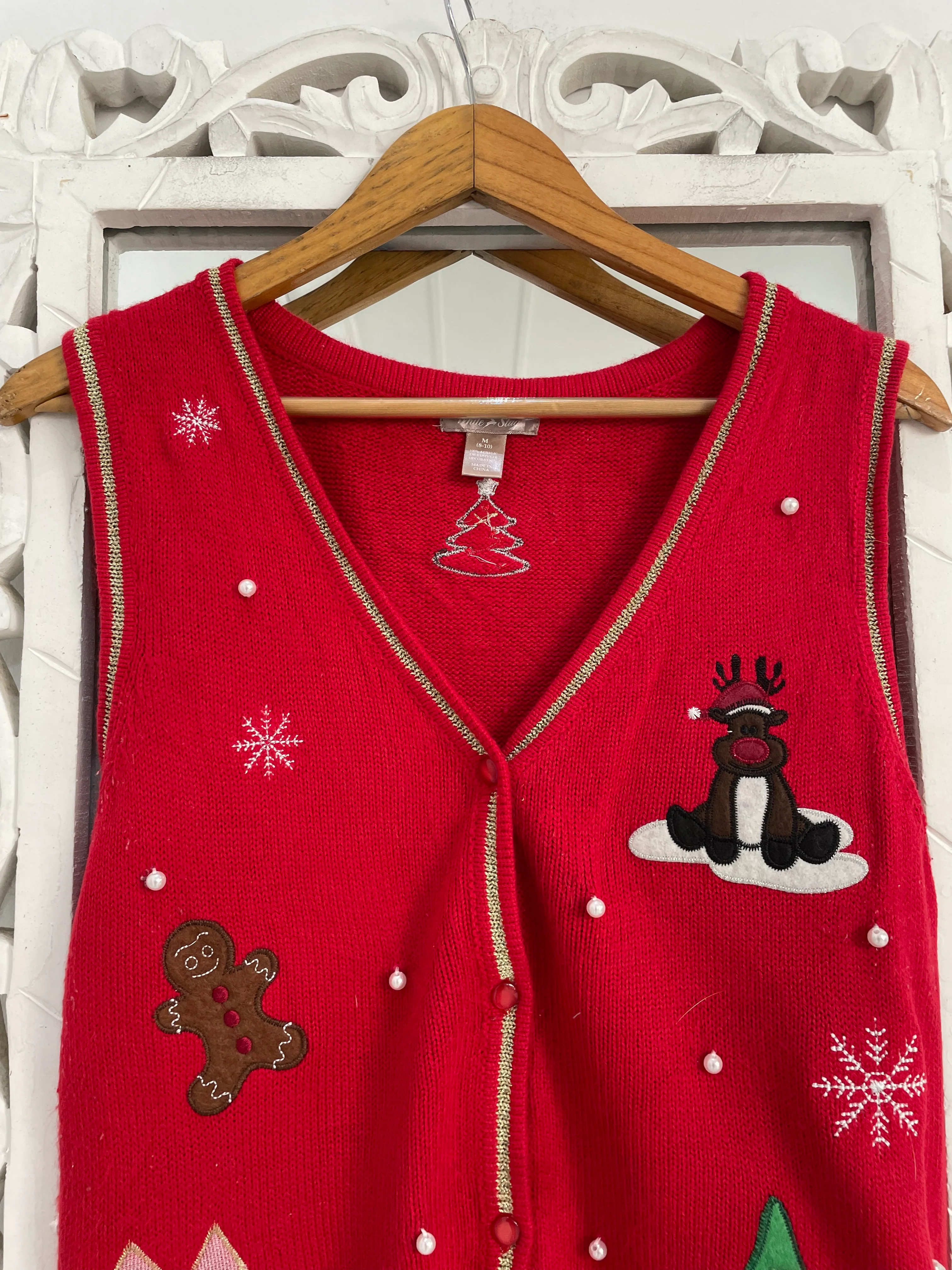 White Stag Christmas Sweater Vest-Bust 36 - Image 2