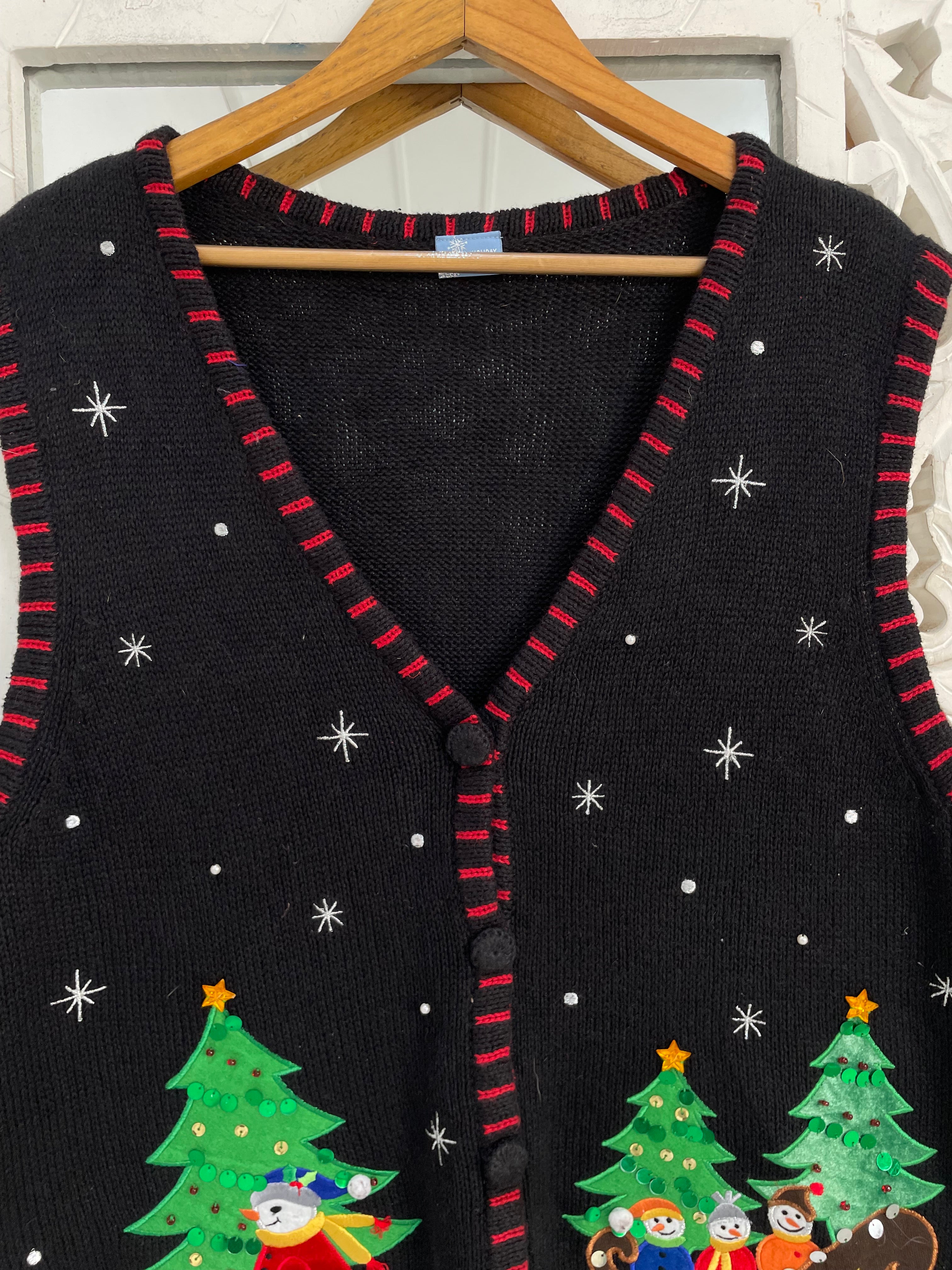 Holiday Editions Christmas Sweater Vest-Bust 46 - Image 3