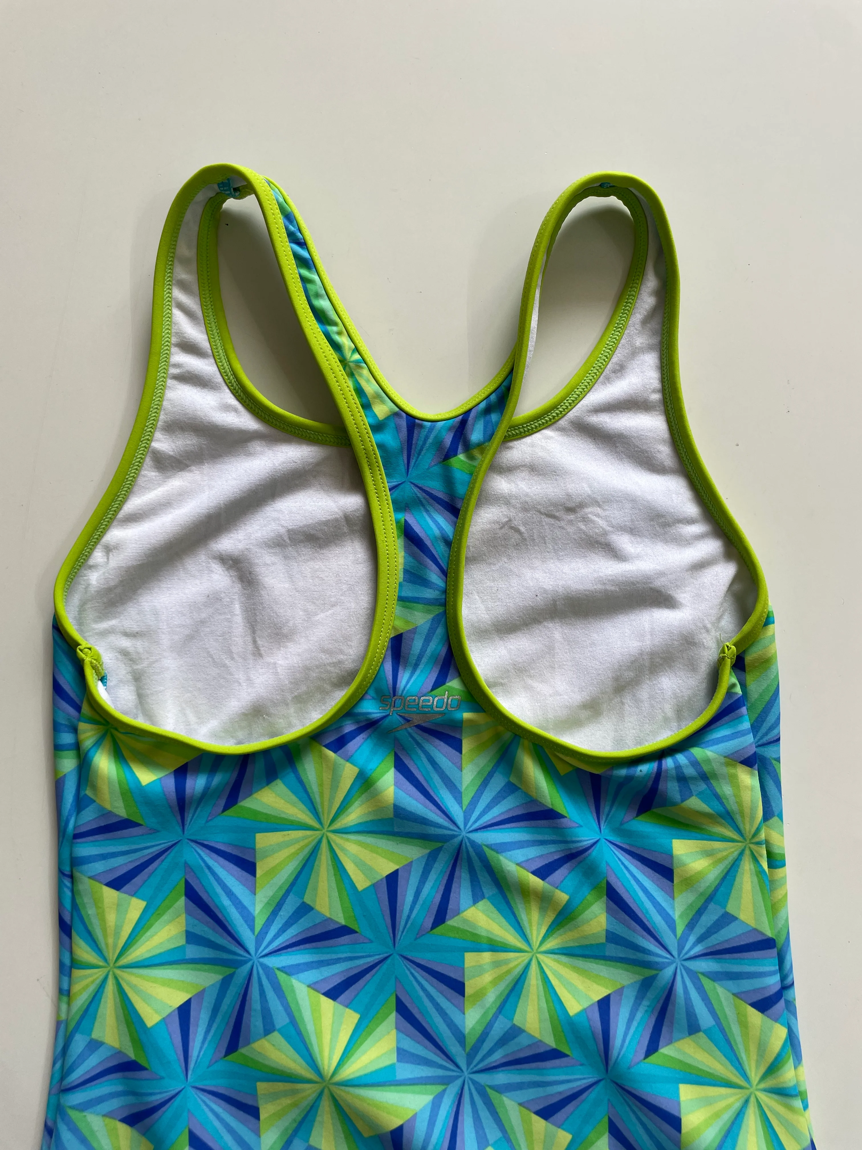 SPEEDO CHRYSOCOLLA BLUE & GREEN SWIMWEAR - BUST 28 TO 30 - Image 4
