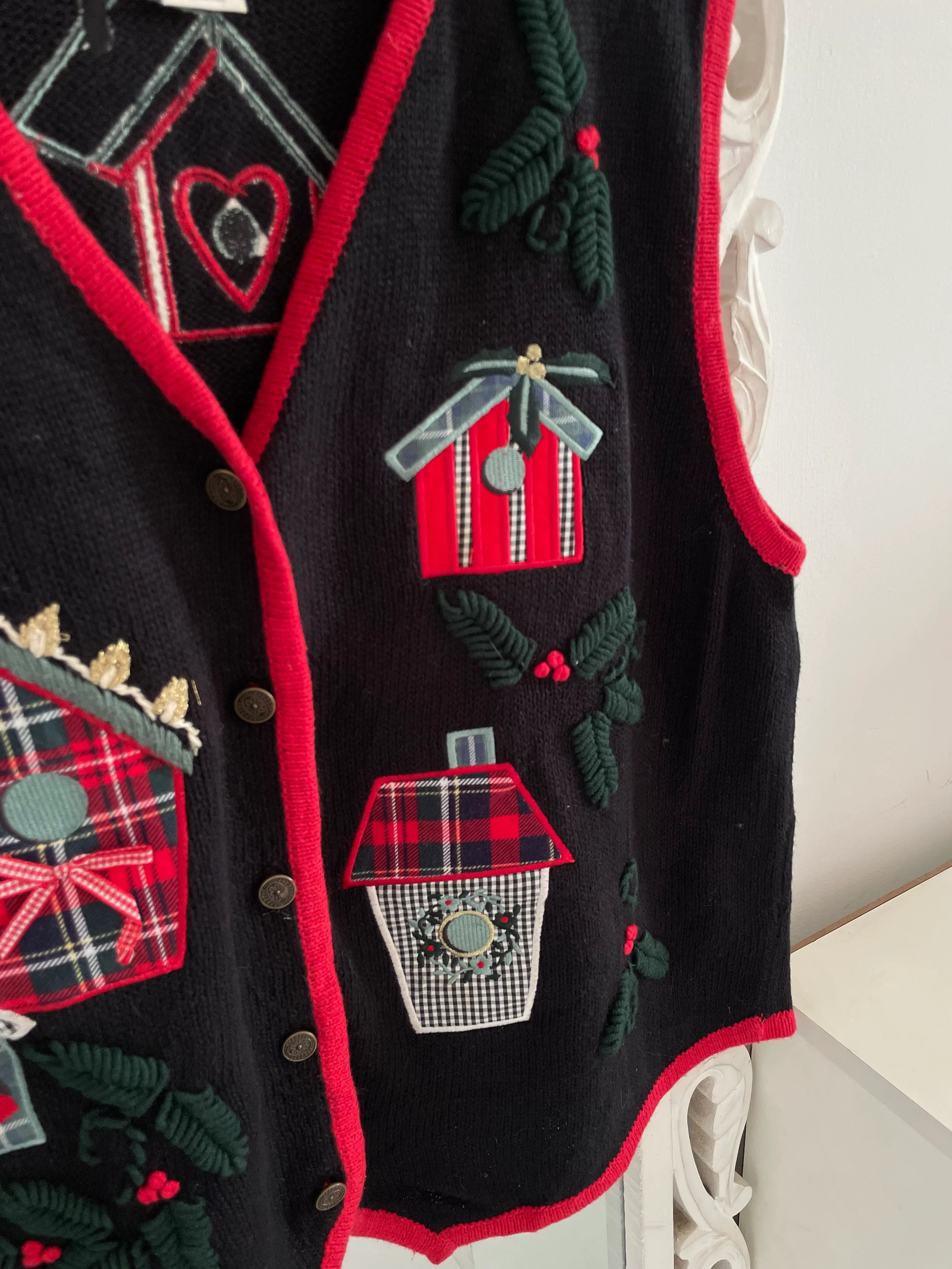 Hand Embroidered Christopher & Banks Sweater-Chest 46 - Image 3