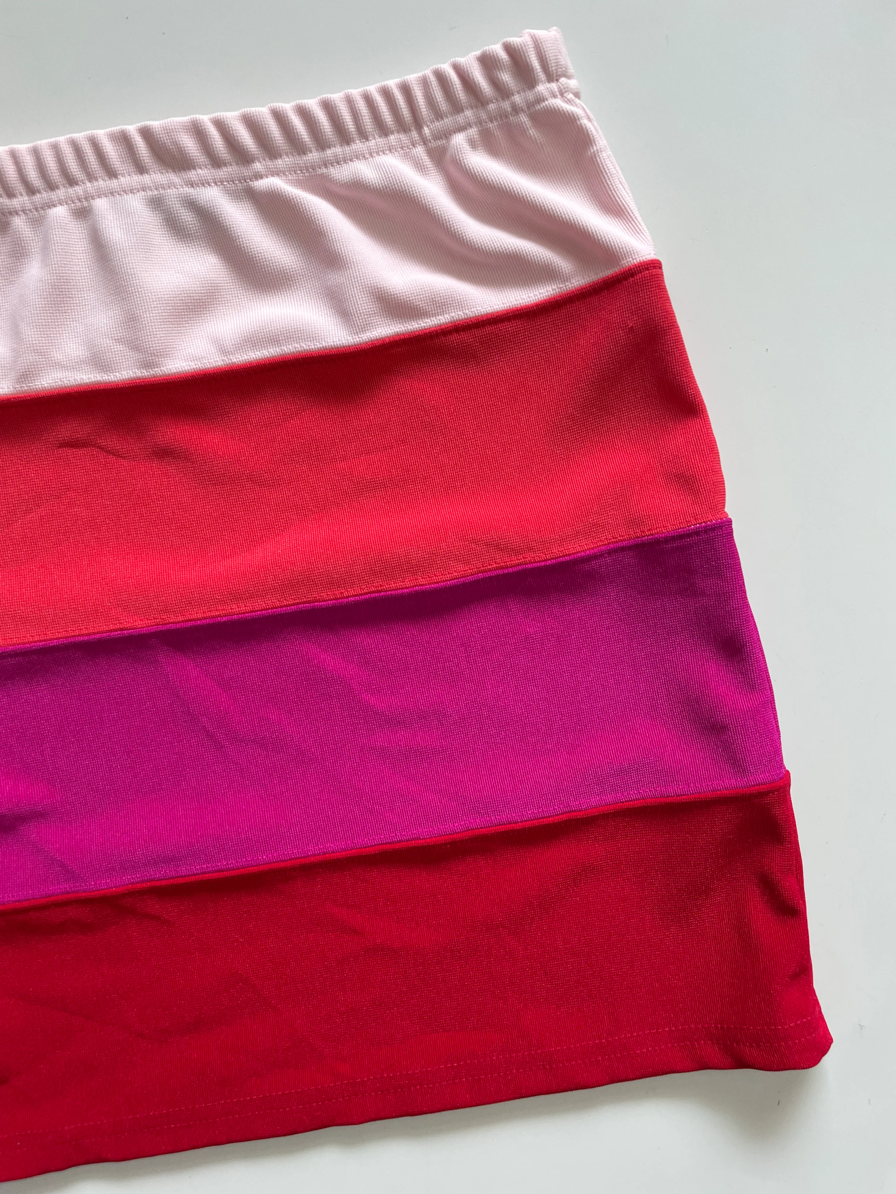 RUE21 PINK & RED SHADES SKIRT - WAIST 28 TO 30 - Image 3