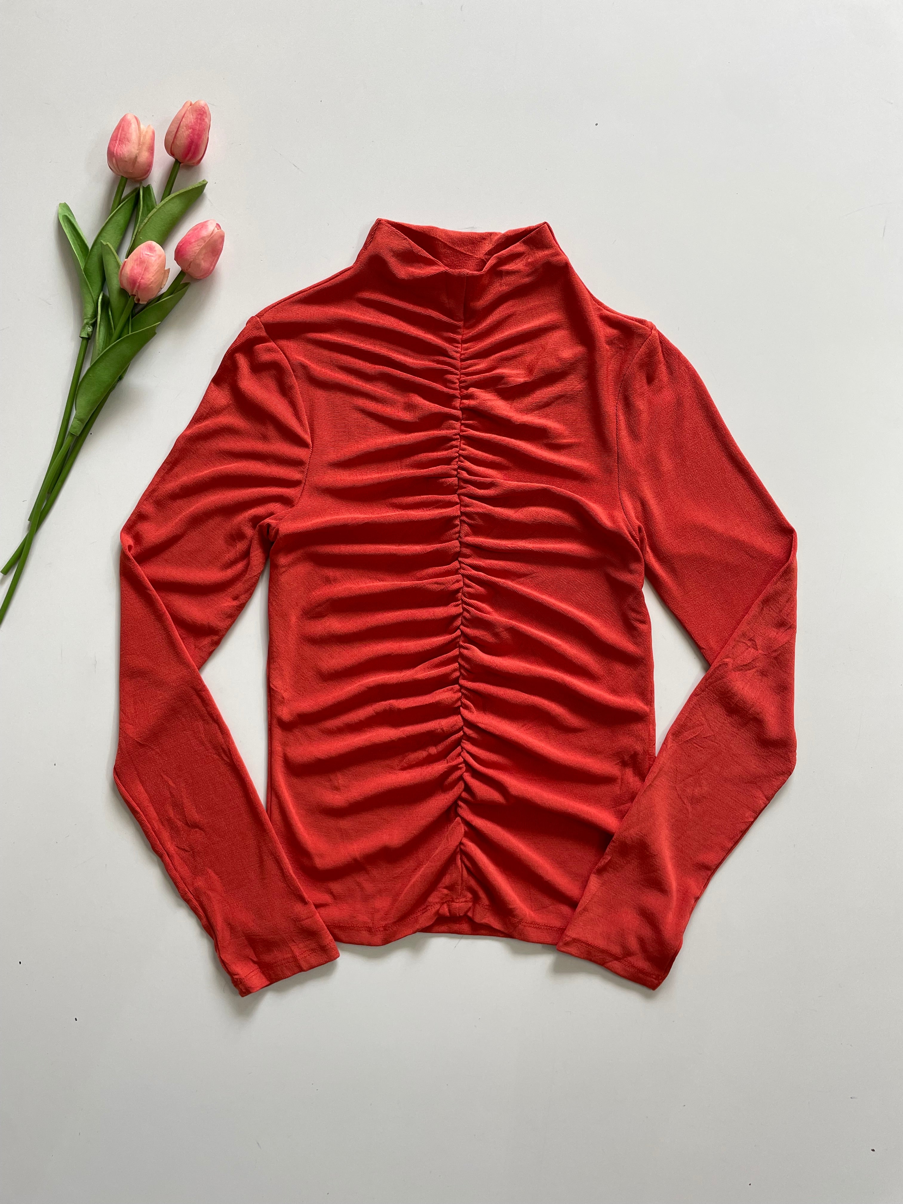 PRIMARK RUCHED TOP - BUST 28 TO 34