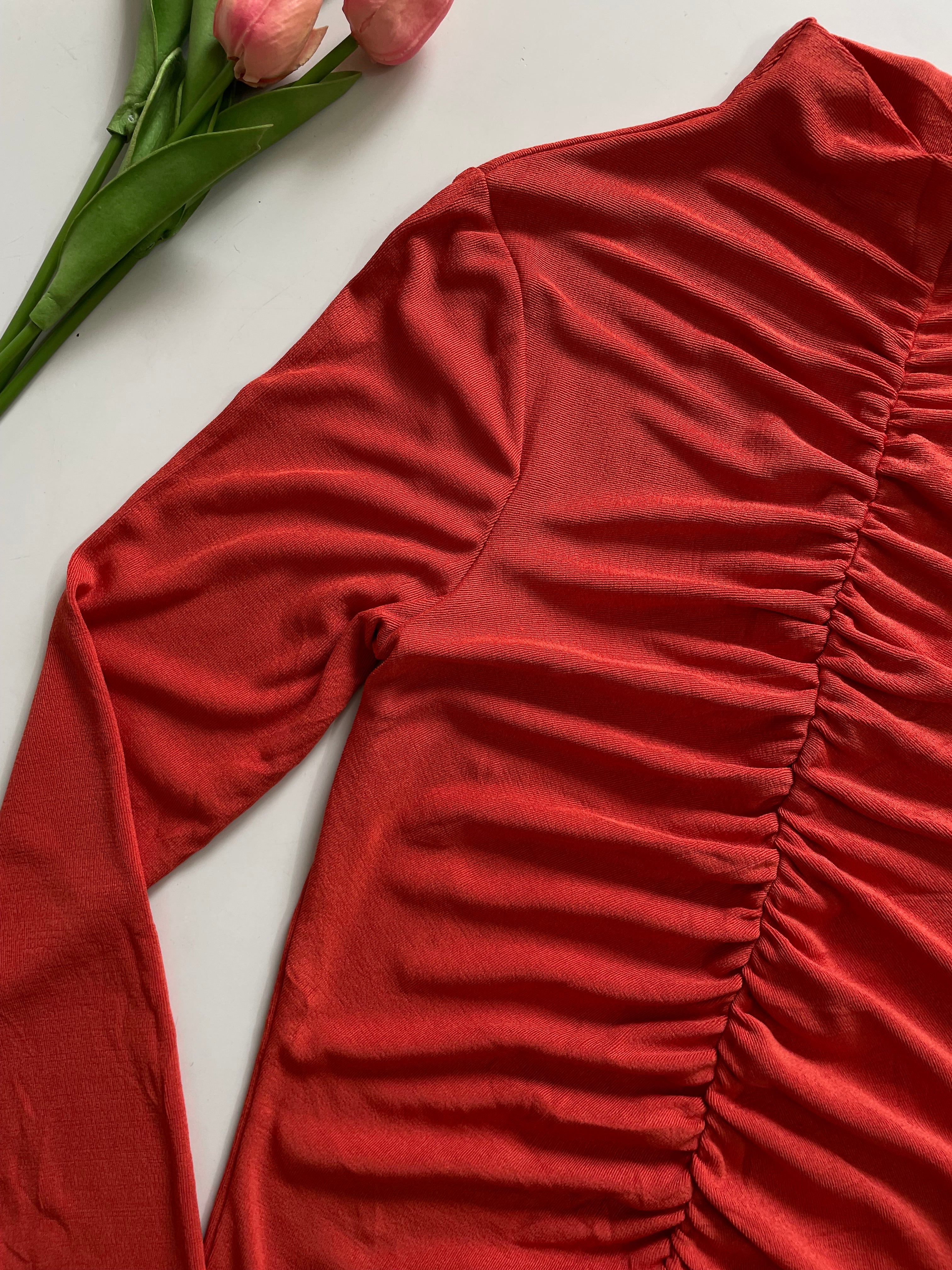 PRIMARK RUCHED TOP - BUST 28 TO 34 - Image 3