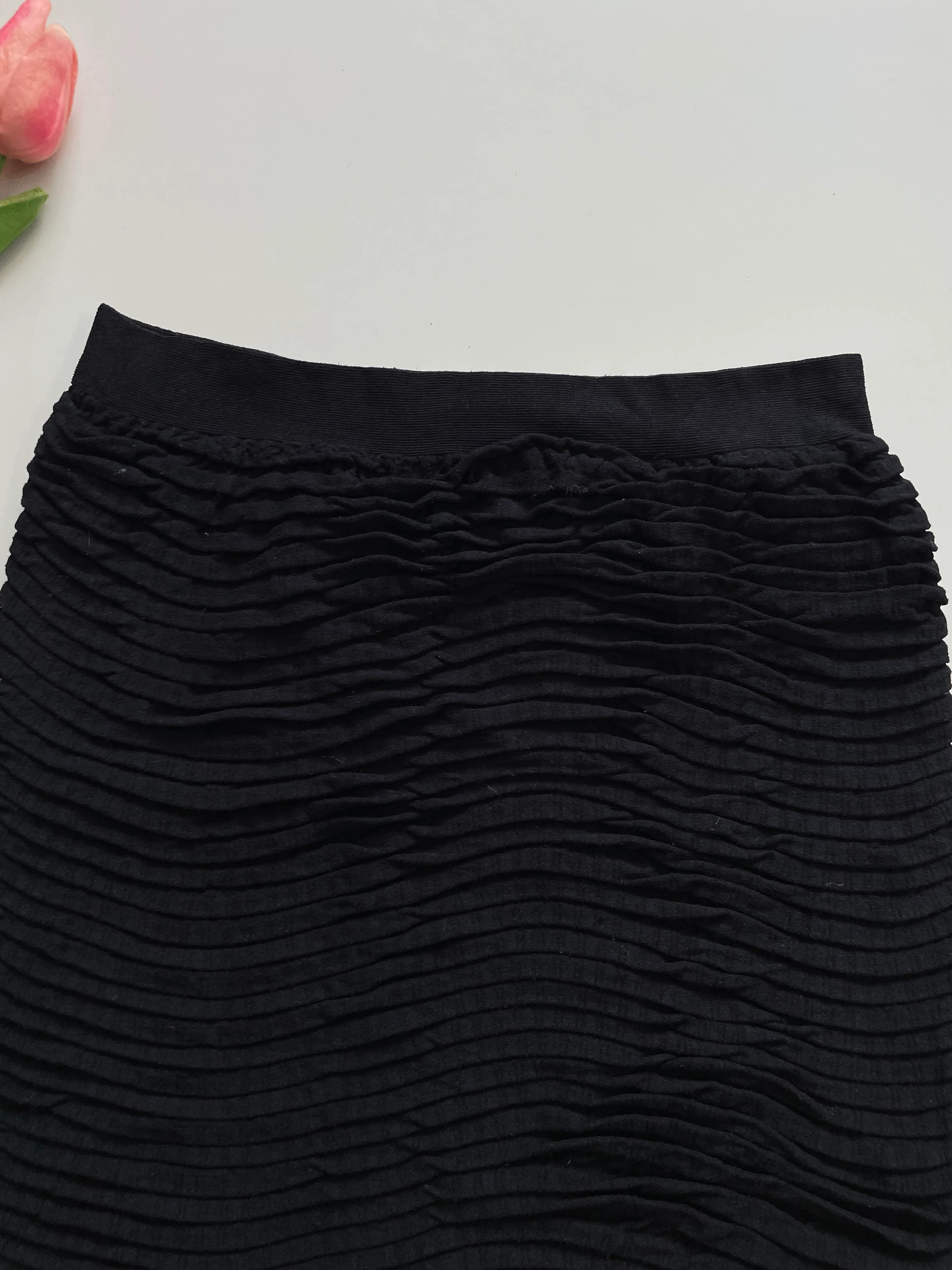 JUST ONE PREMIUM SOFT BLACK SKIRT - WAIST 24 TO 28 - Image 2