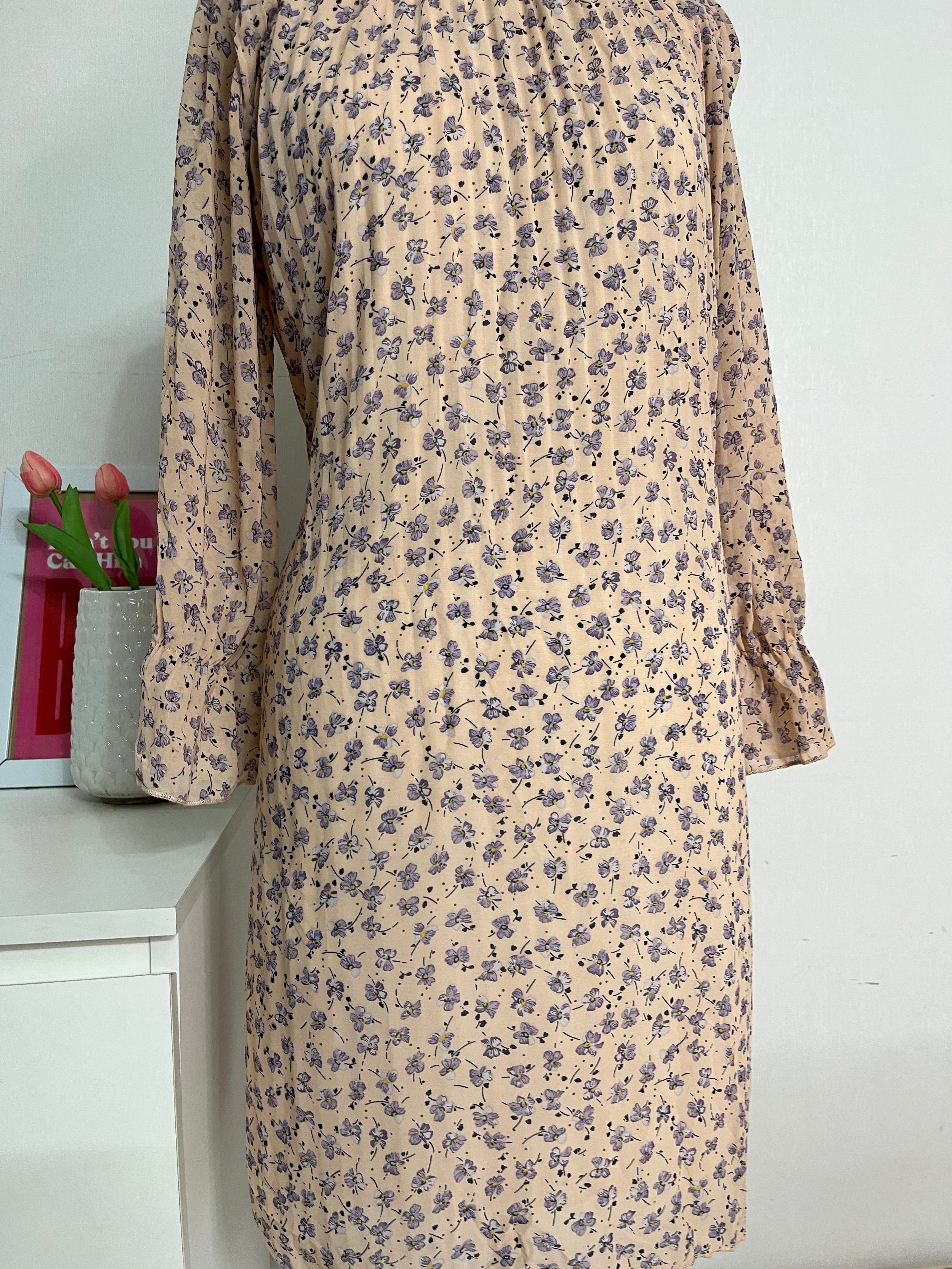 PLEATED FLORAL DRESS - BUST 36 TO 42 - Image 3