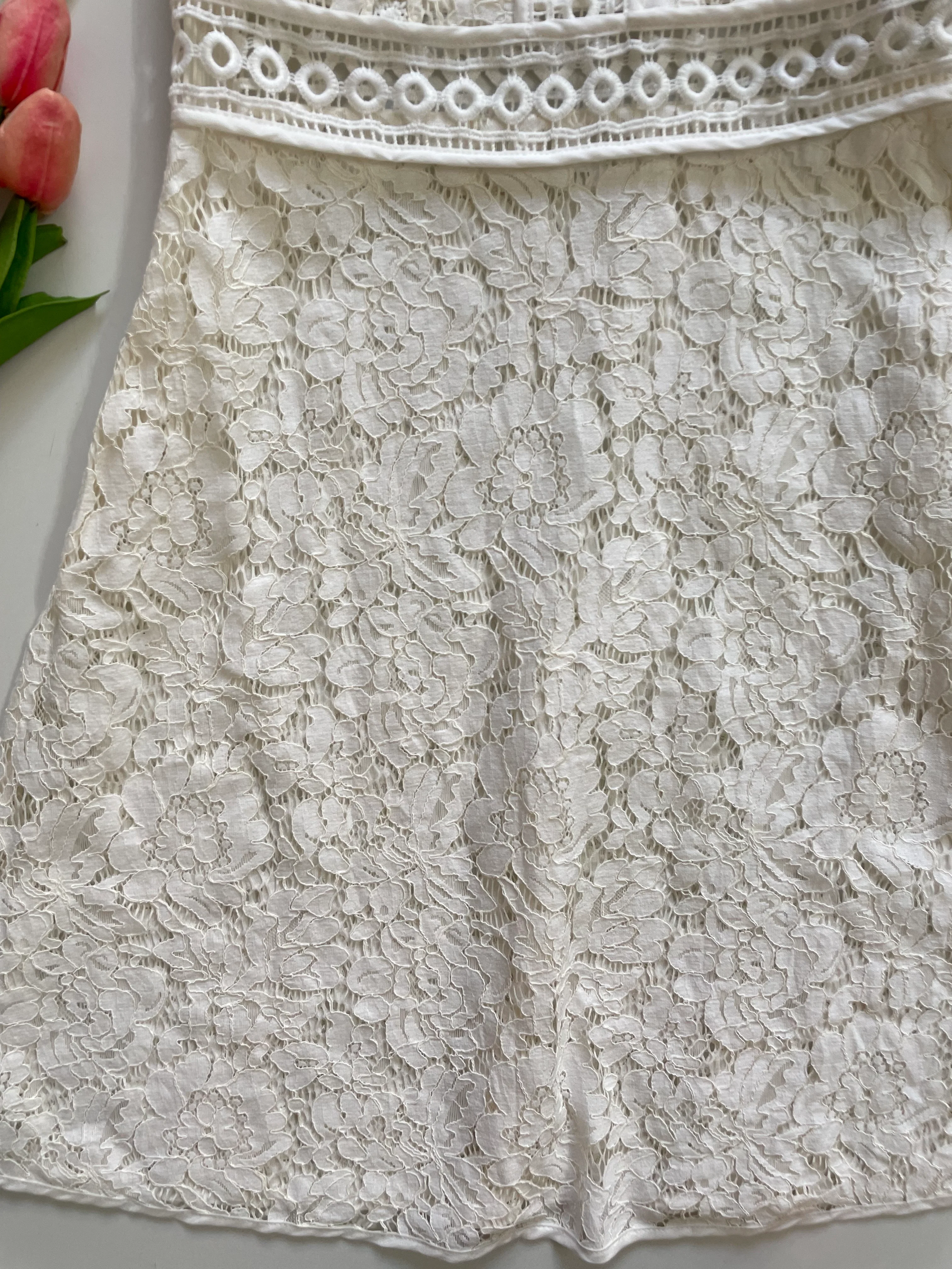 ZIMMUR WHITE LACE DRESS - BUST 32 - Image 3