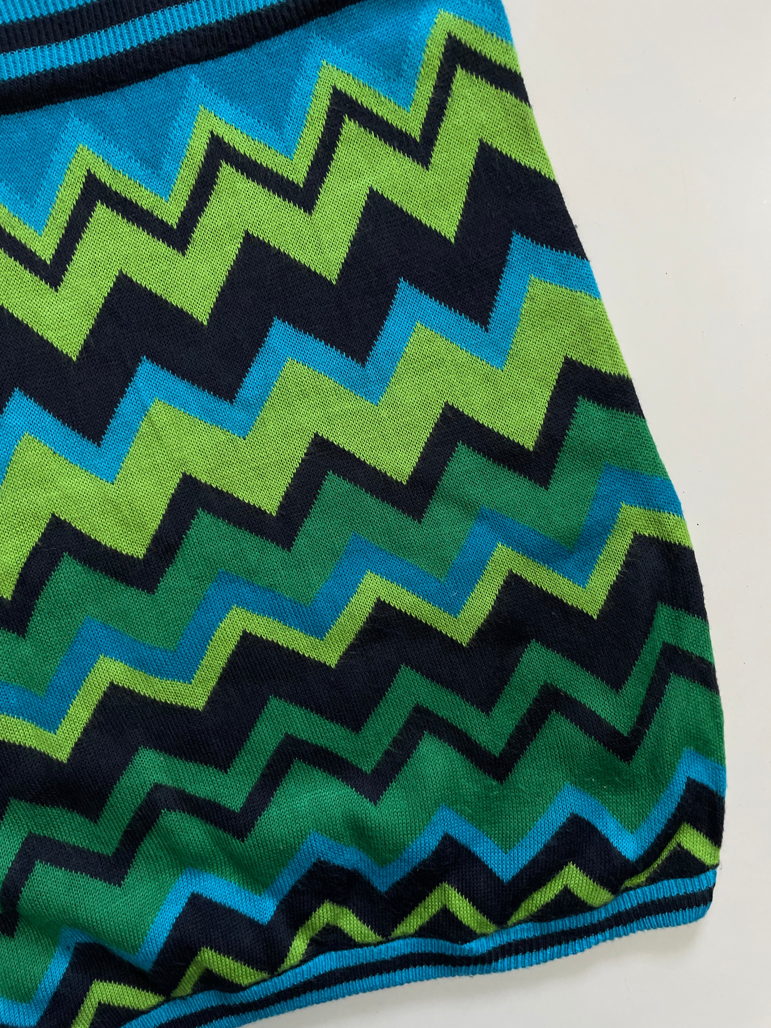 BLUE & GREEN TWEED SKIRT - WAIST 26 TO 30 - Image 3