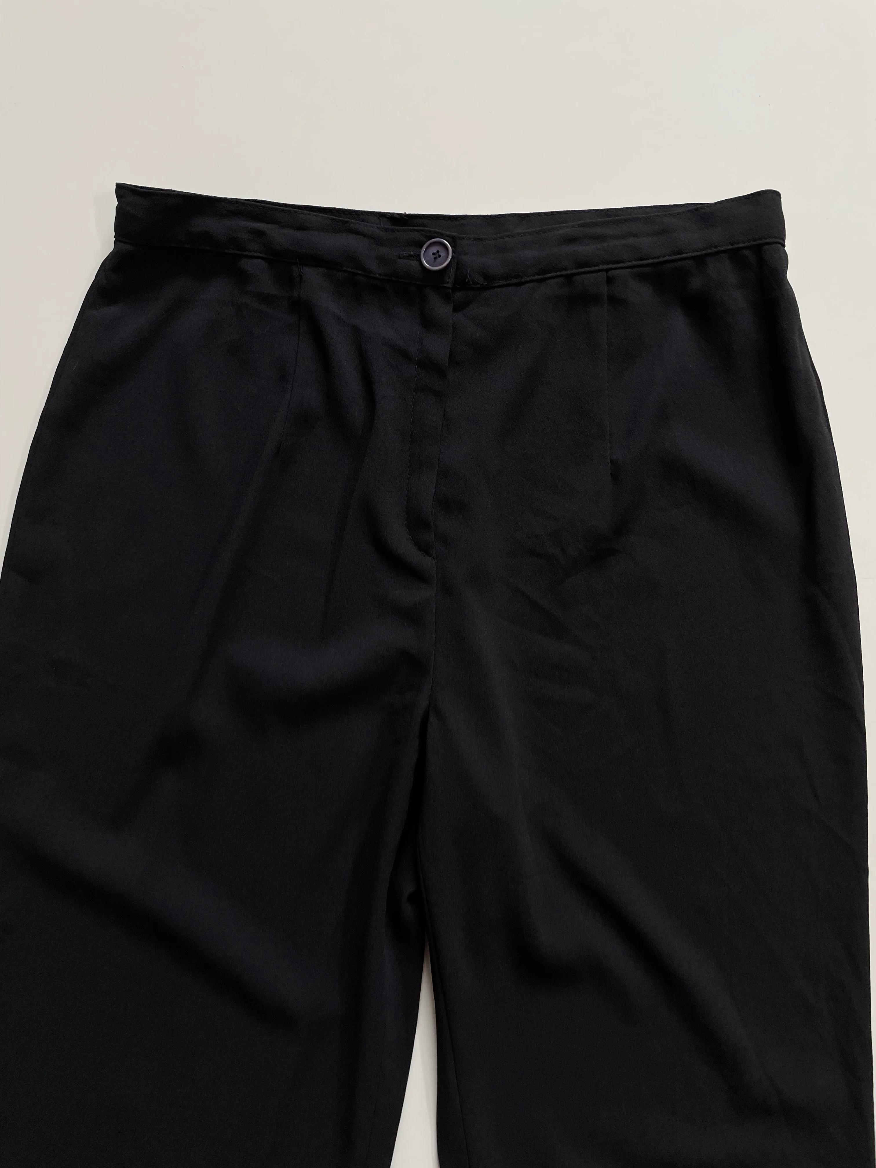 COMMON PLAZA SOLID BLACK PANTS - WAIST 28 - Image 2