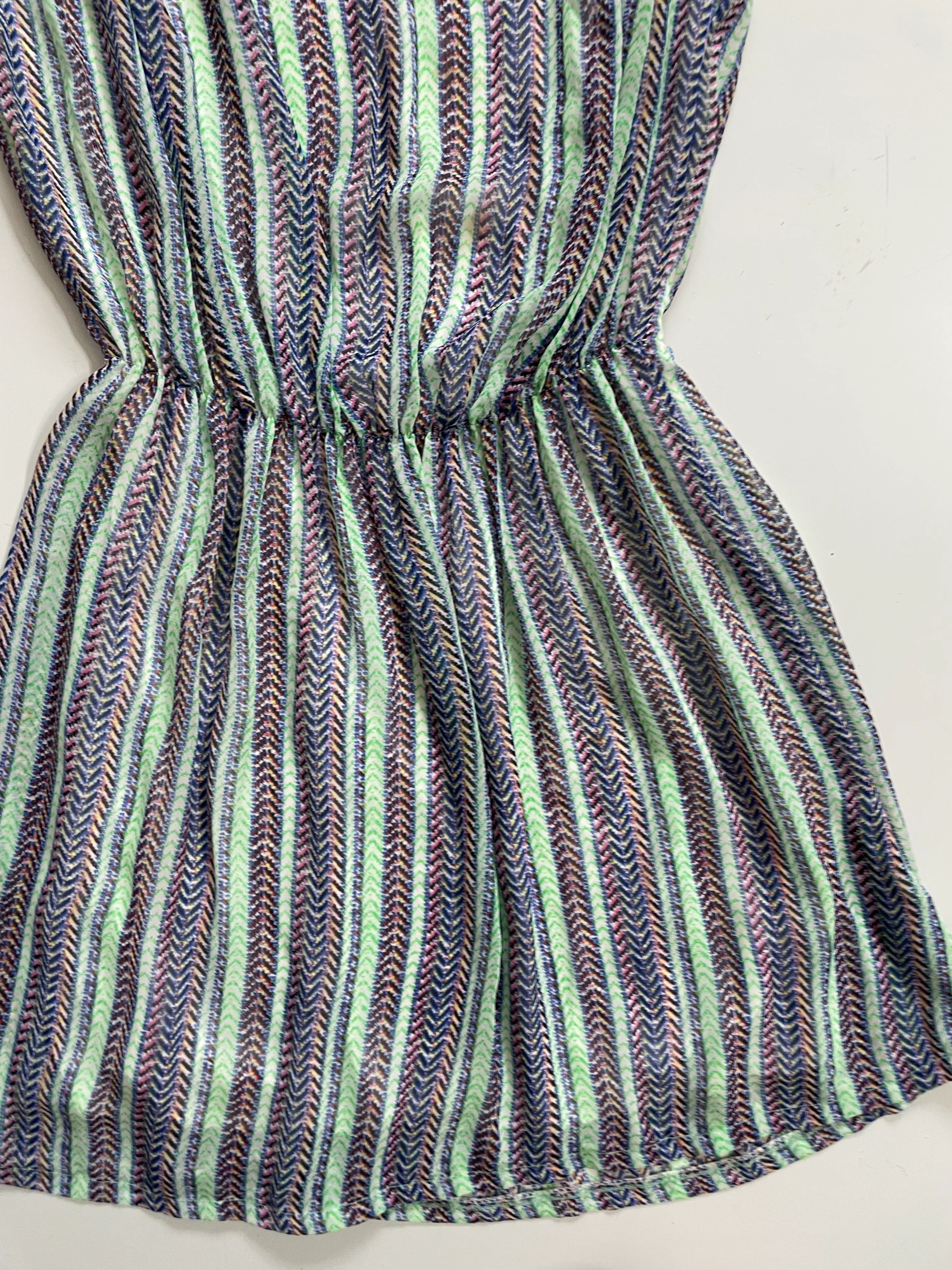 MULTICOLOUR STRIPED DRESS - BUST 38 - Image 3