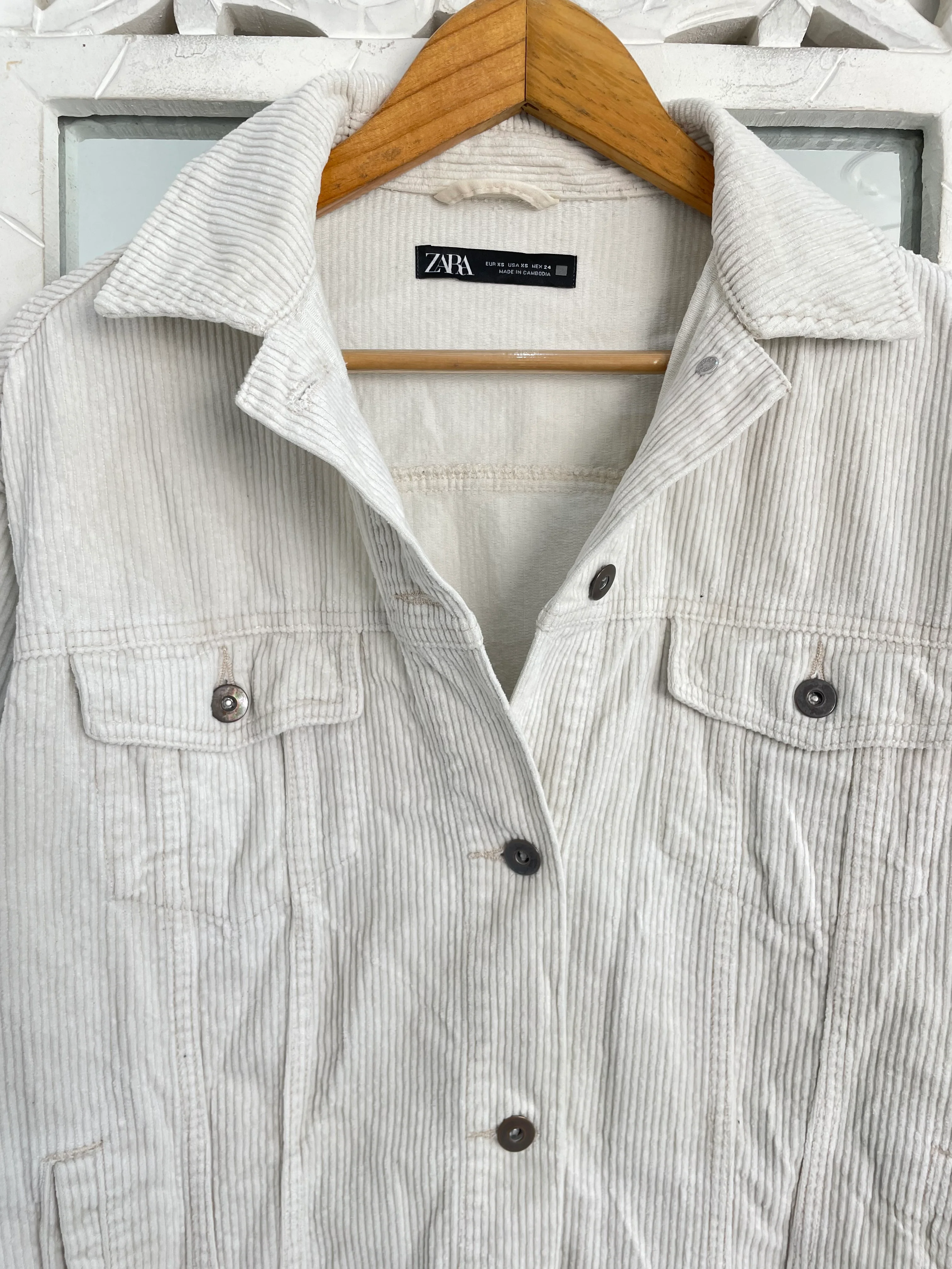 Zara Corduroy Shacket-Bust 50 (tagged XS) - Image 2
