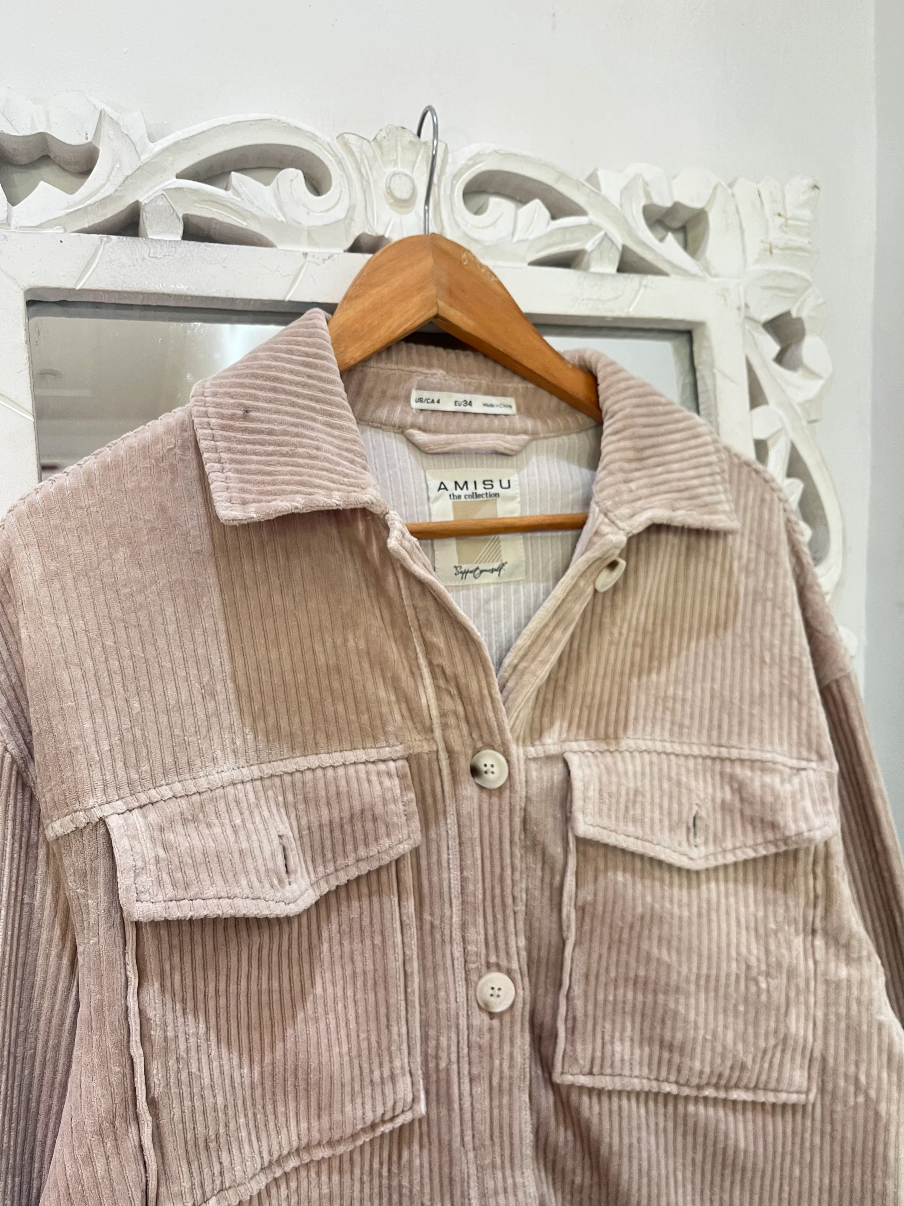 Amisu Corduroy Shirt-Chest 40 - Image 2