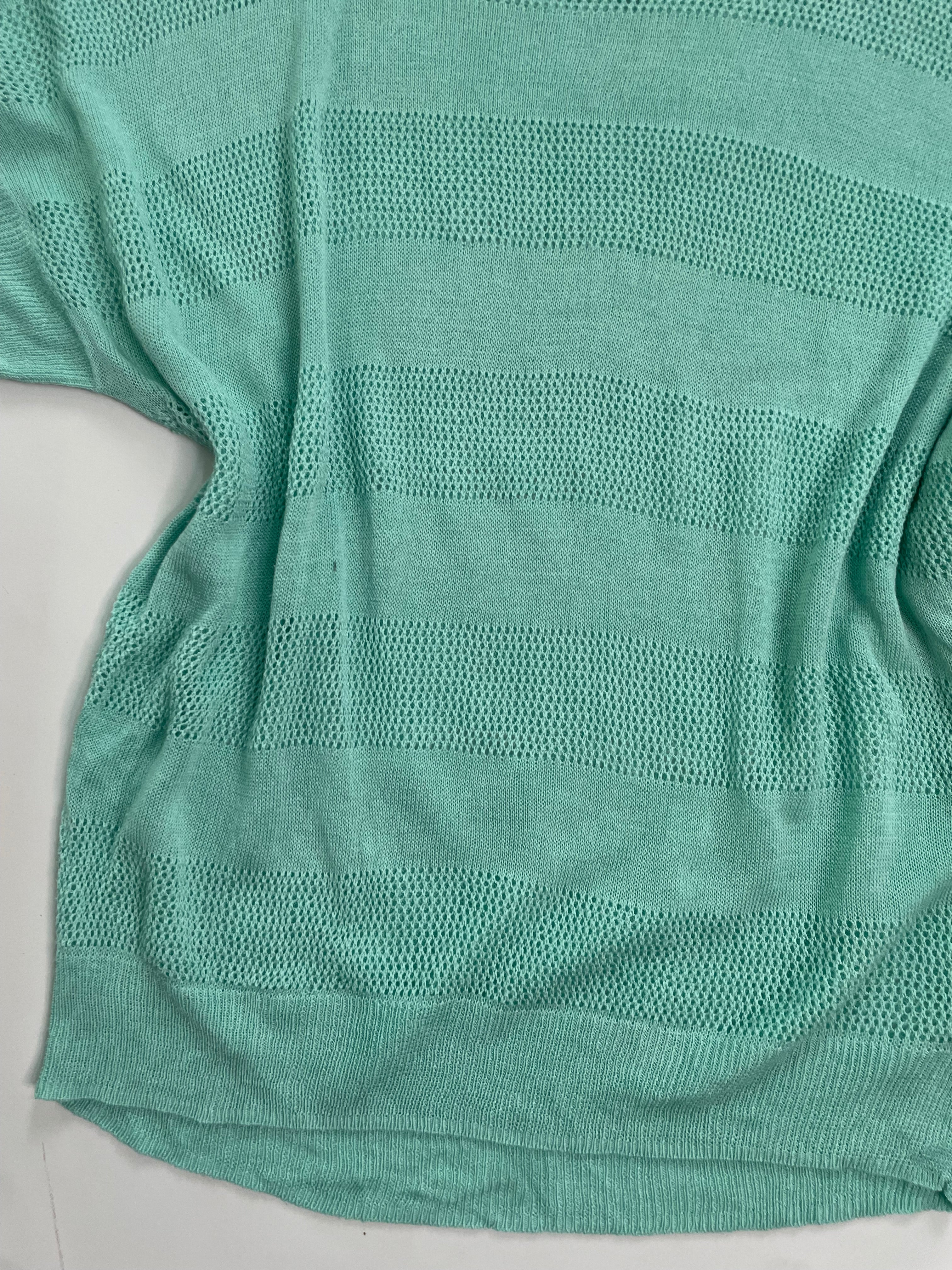 Sea Green Crochet Top-Bust 42 to 50 - Image 2