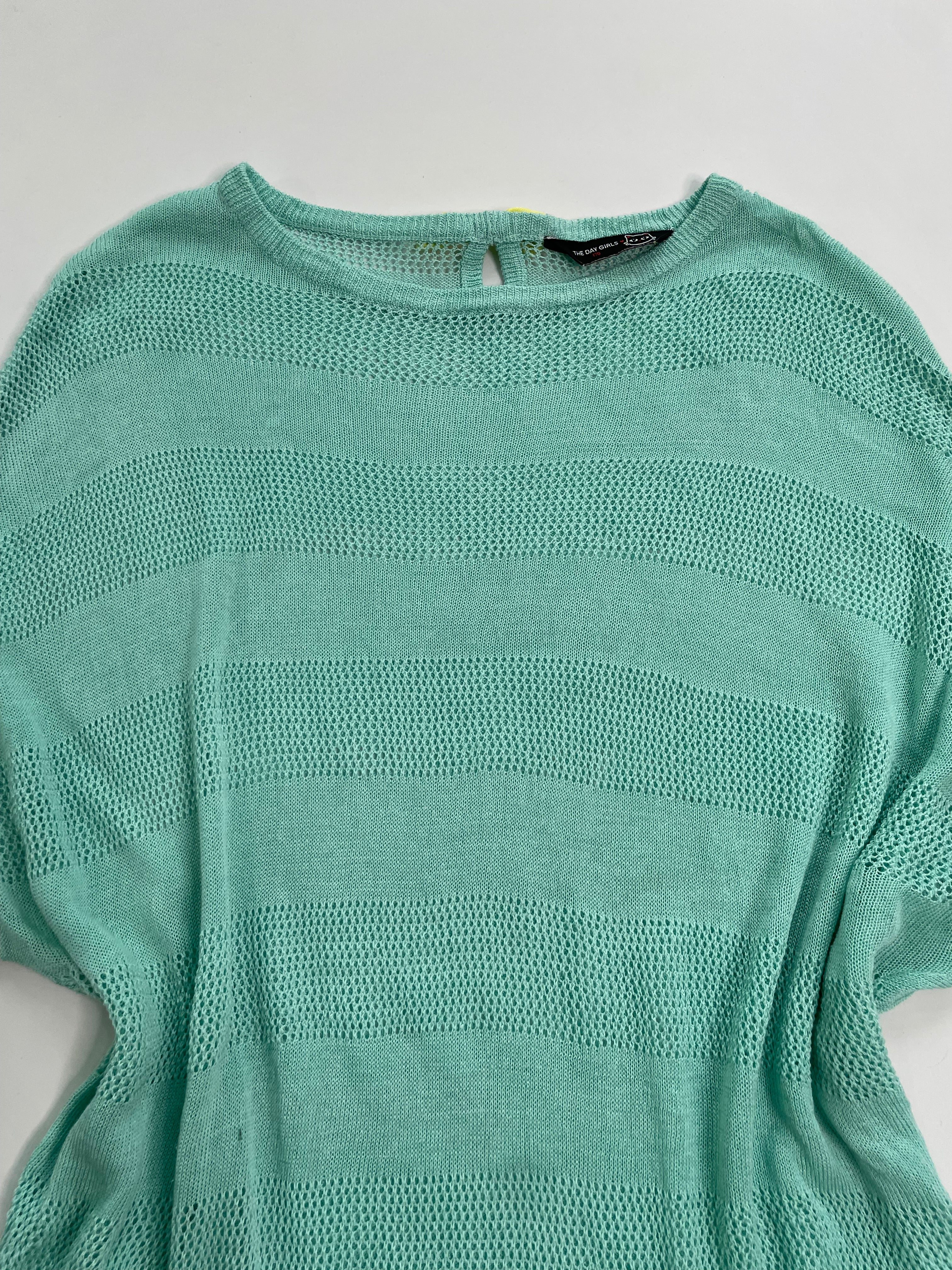 Sea Green Crochet Top-Bust 42 to 50 - Image 3