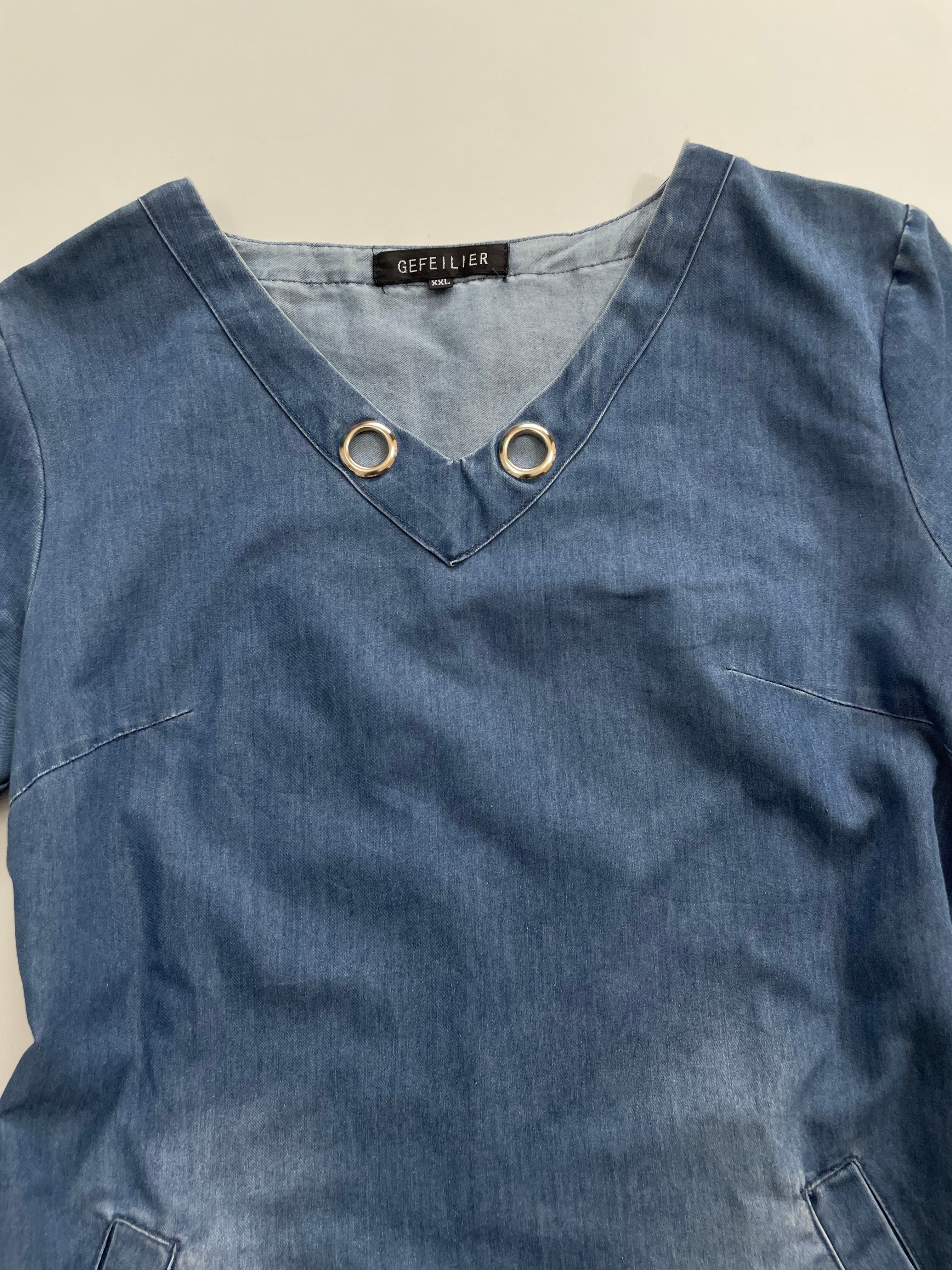 Gefeilier Denim Dress-Bust 38 - Image 2