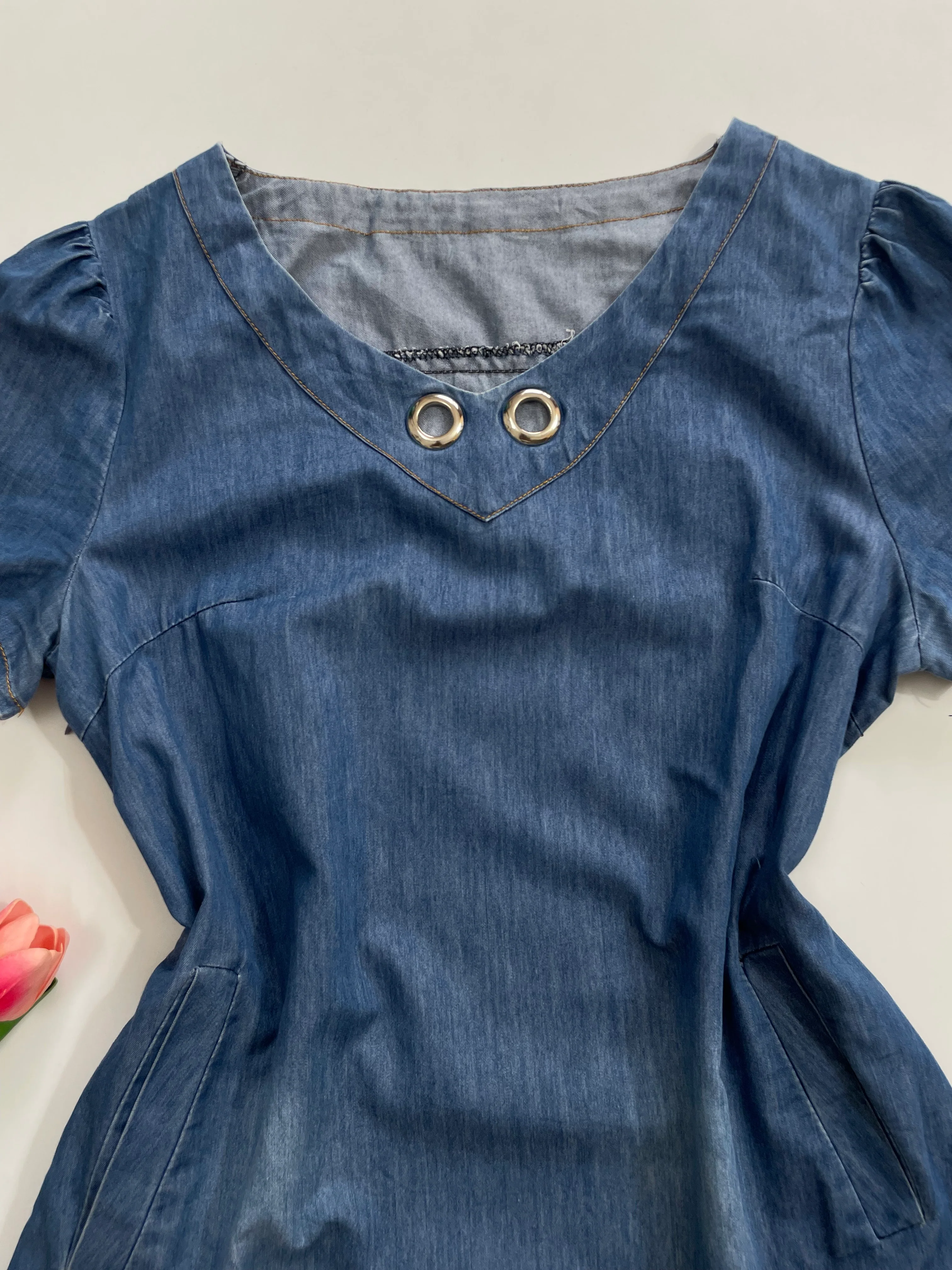 Denim Dress-Bust 36 - Image 2