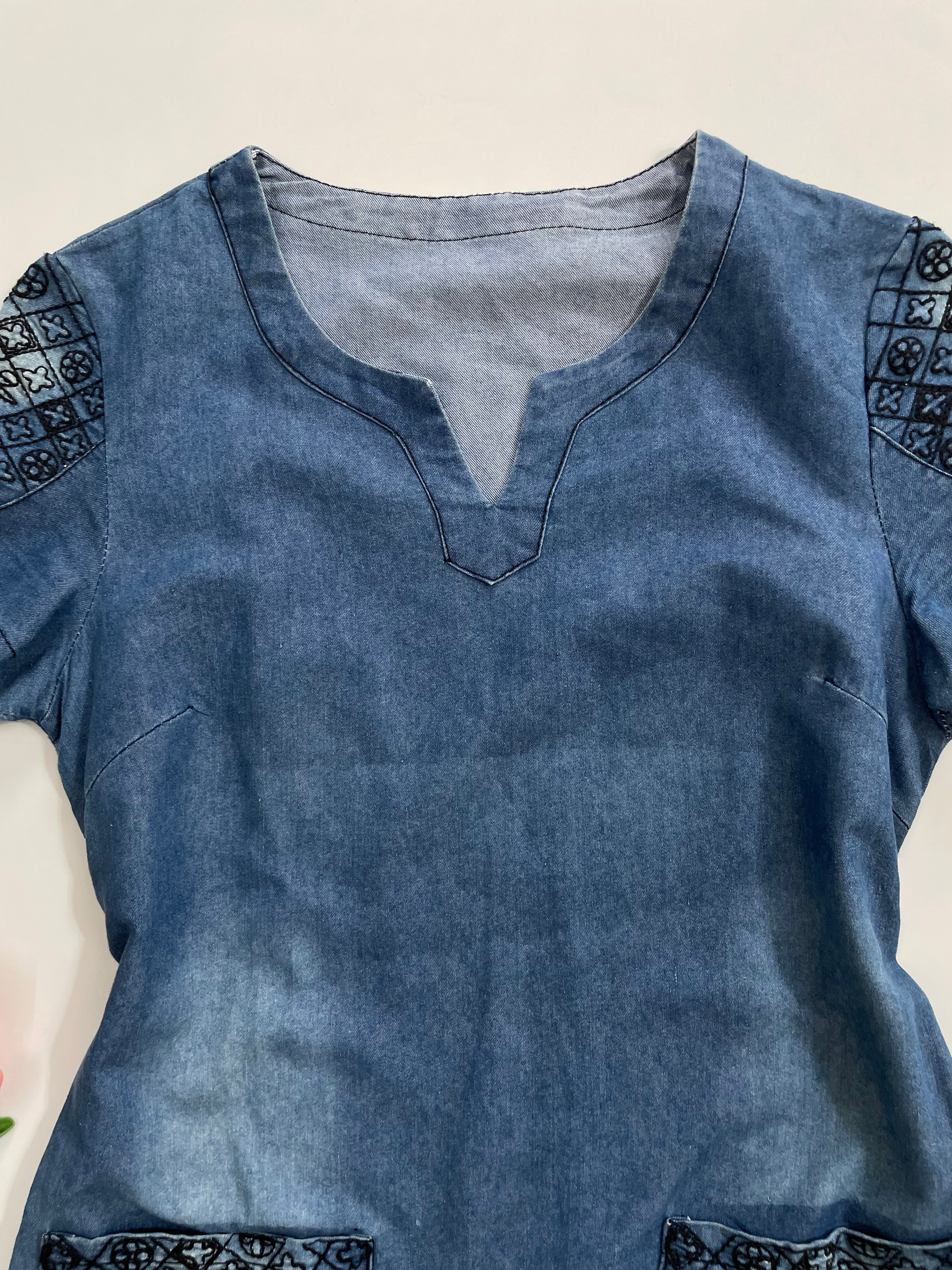 Denim Dress-Bust 34 - Image 2