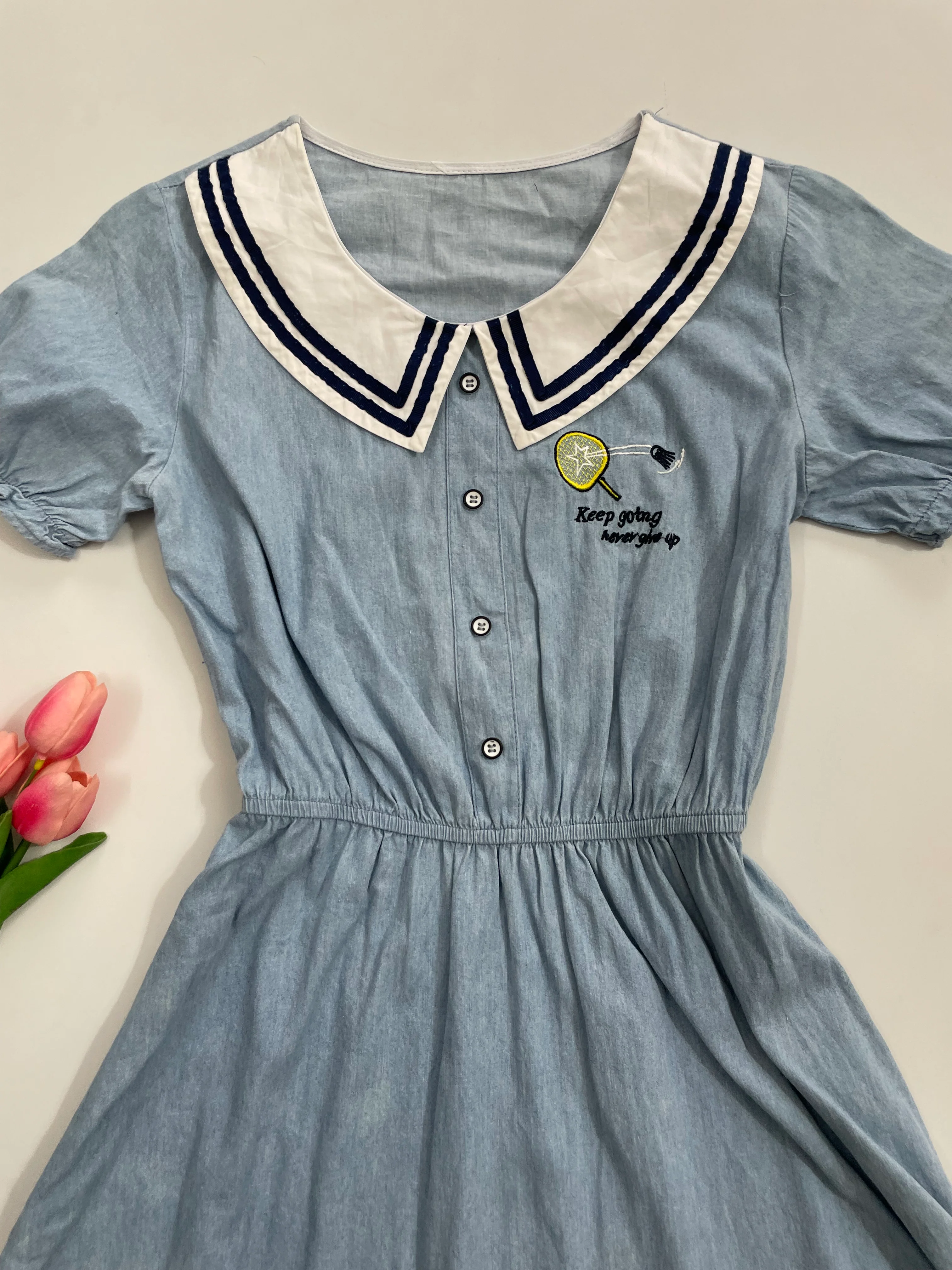 Denim Dress-Bust 32 - Image 2