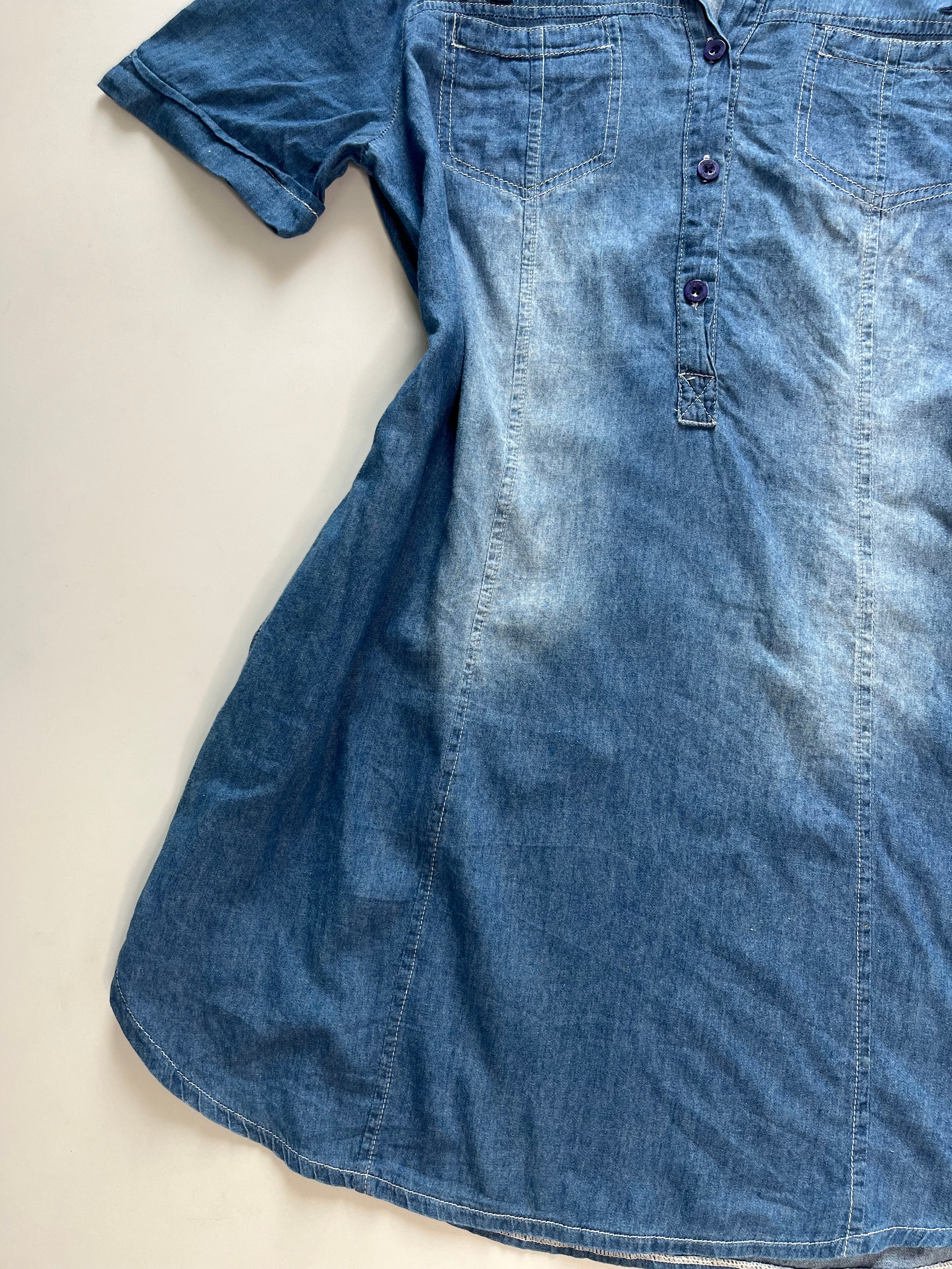 Denim Dress-Bust 38 - Image 3