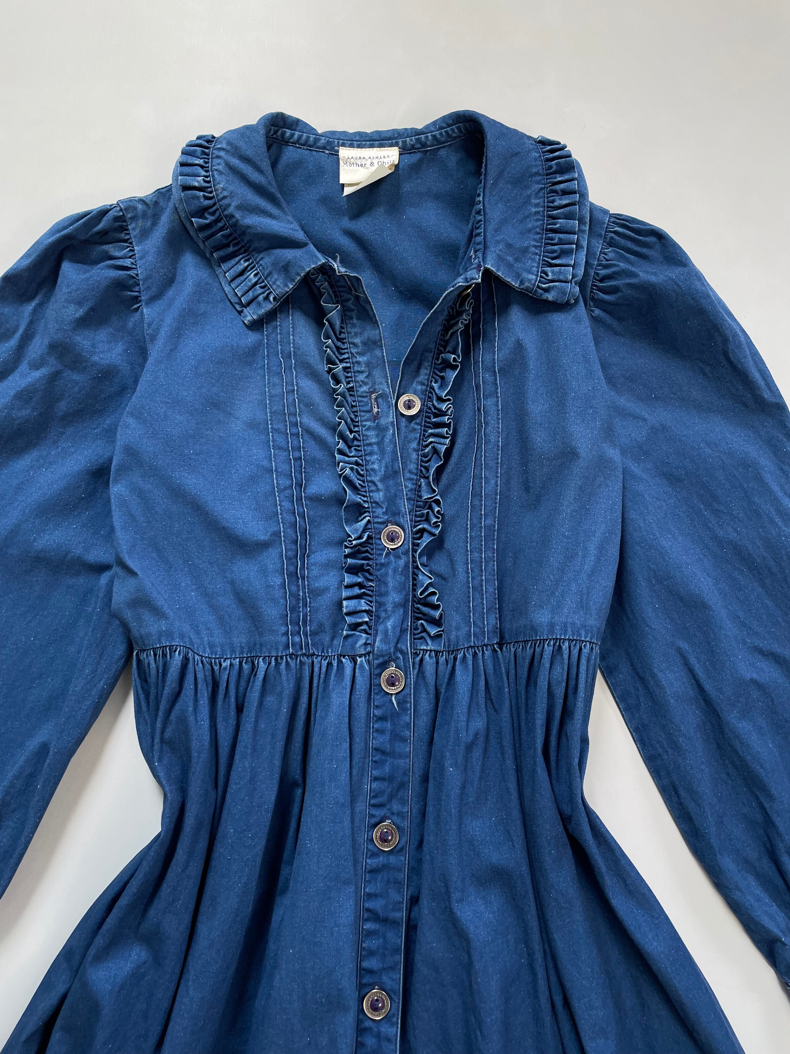 Laura Ashley Denim Dress-Bust 32 - Image 2