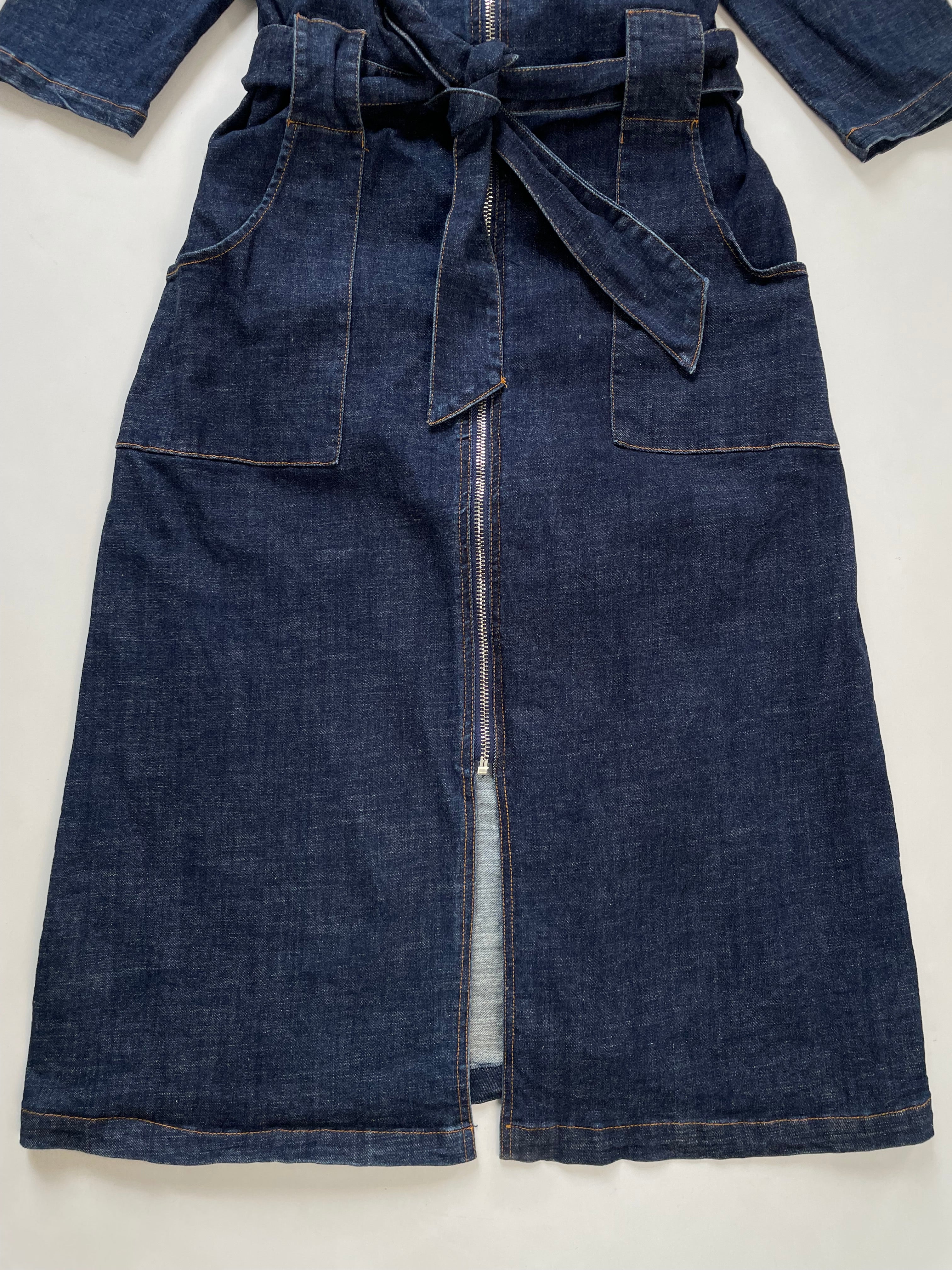 Belted Denim Dress-Bust 34 - Image 3