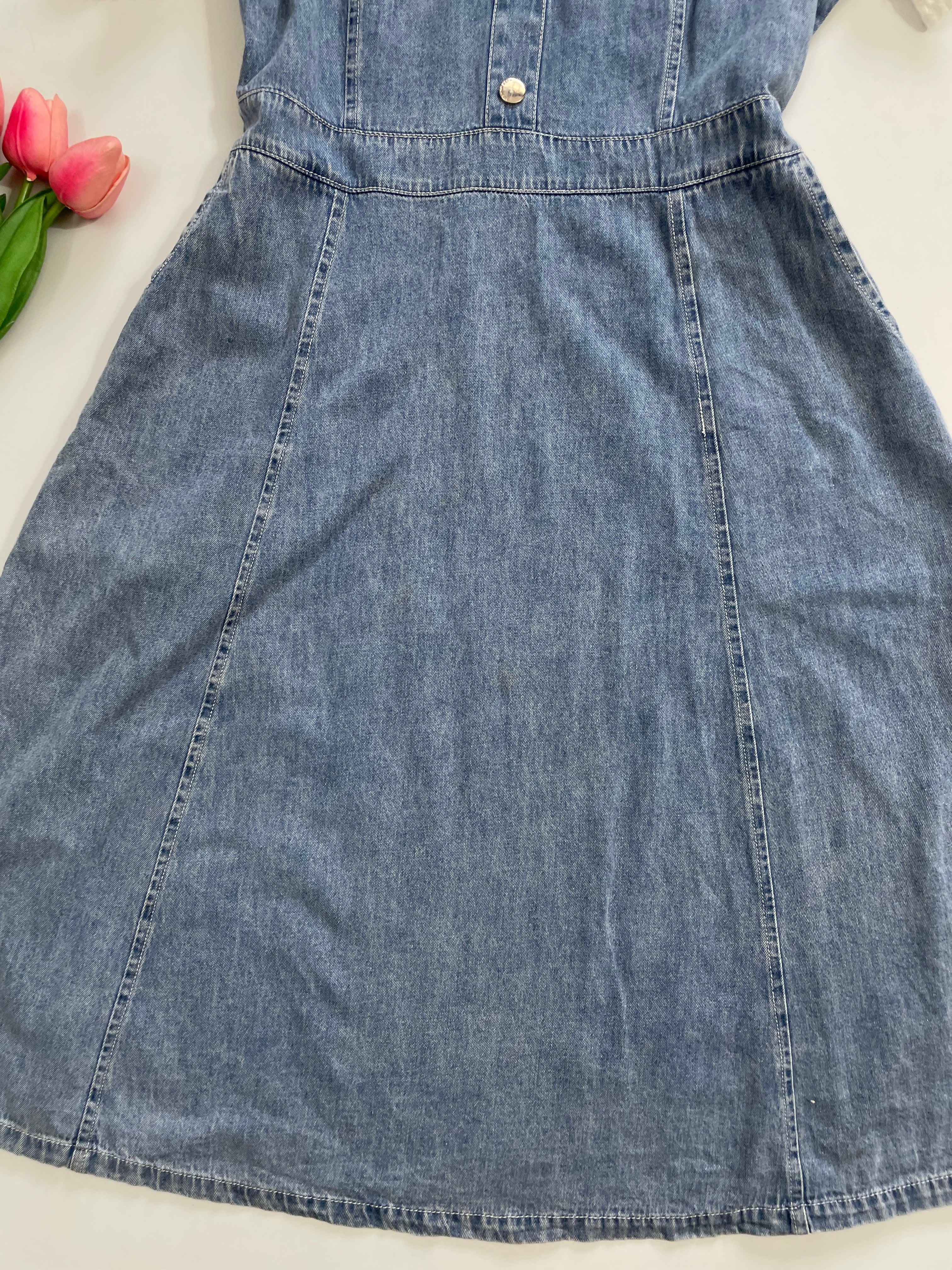 Denim Dress-Bust 32 - Image 3