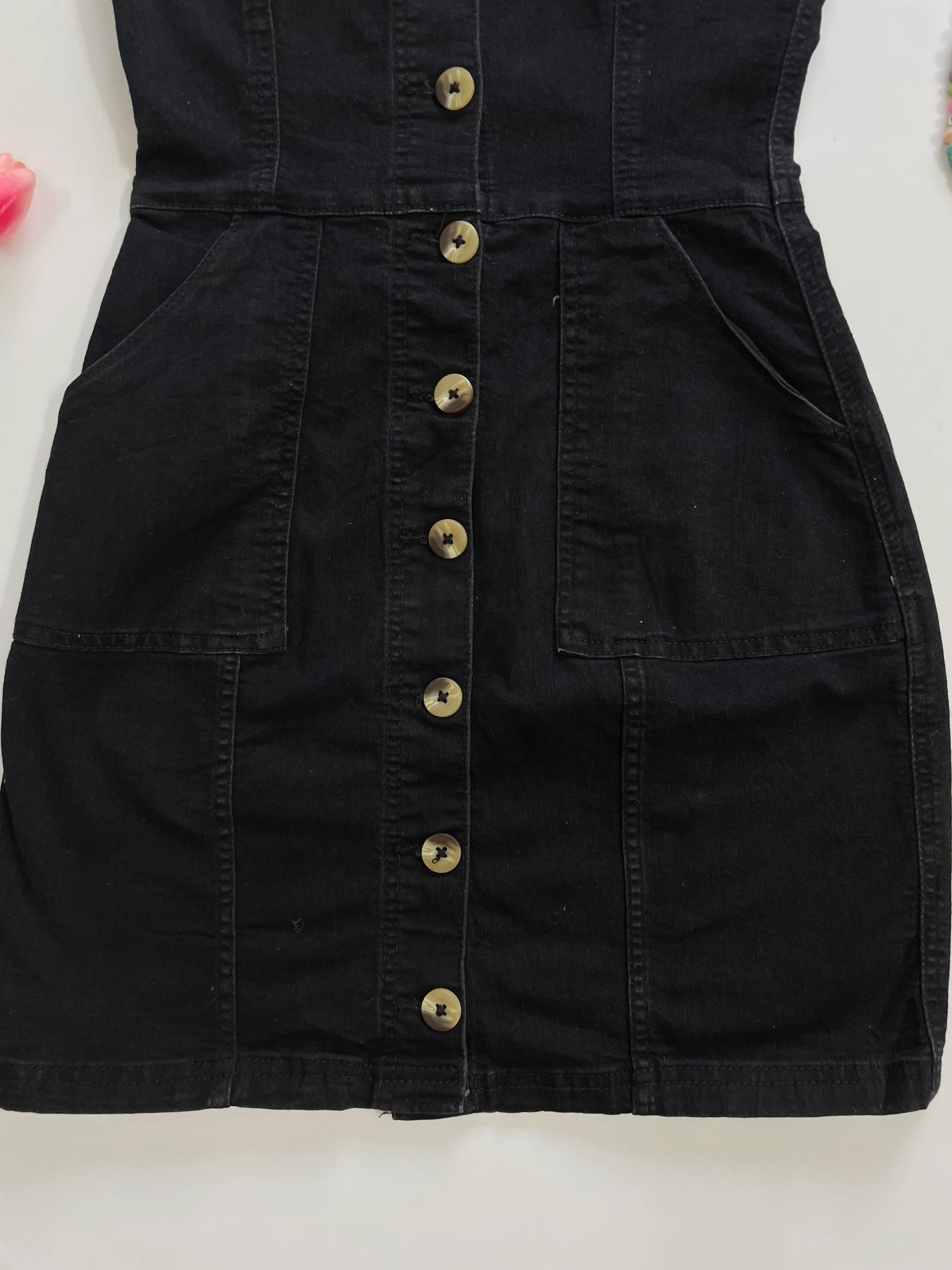 H&M Denim Dress-Bust 30 - Image 3