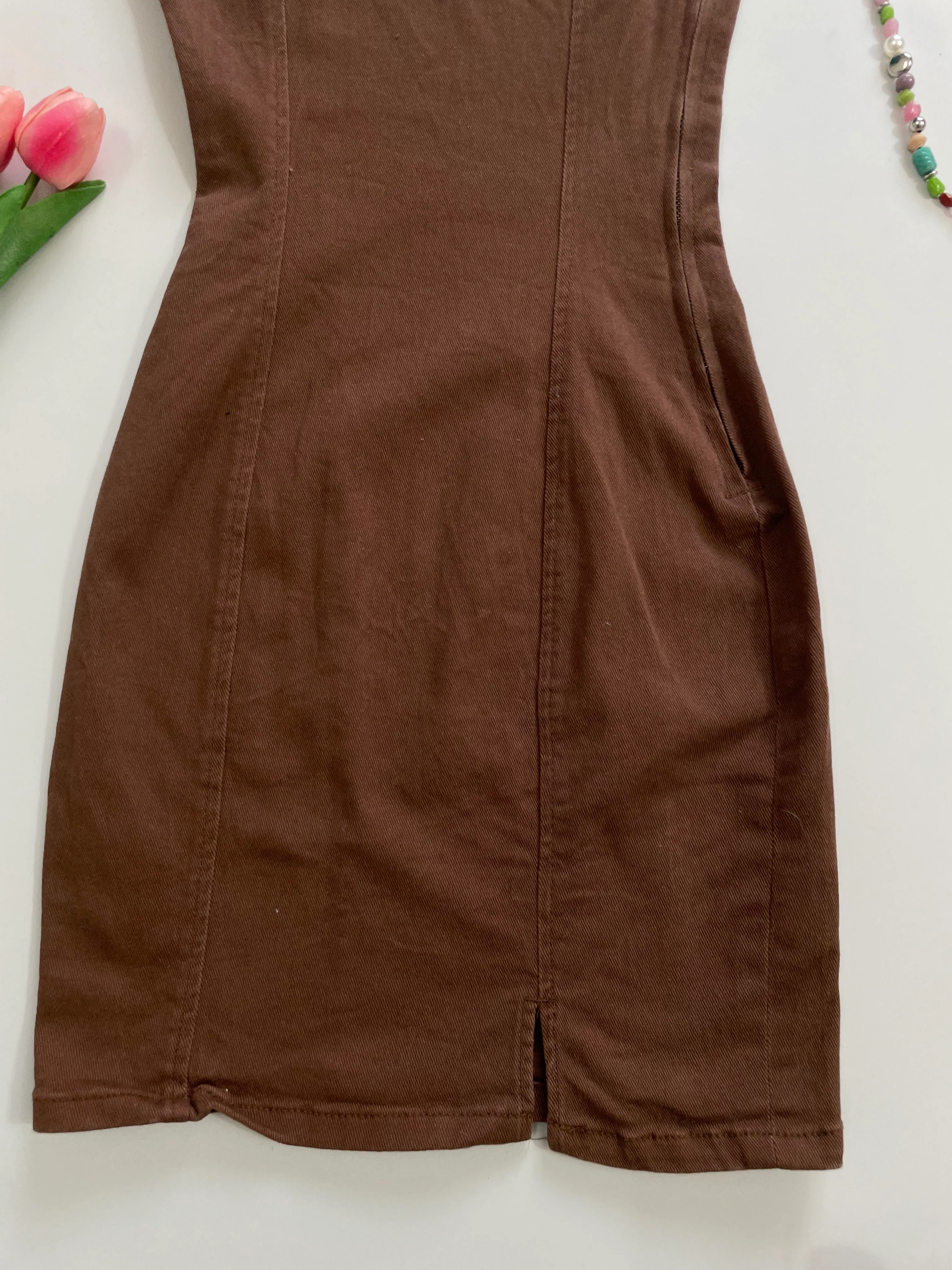 H&M Denim Dress-Bust 26 - Image 3