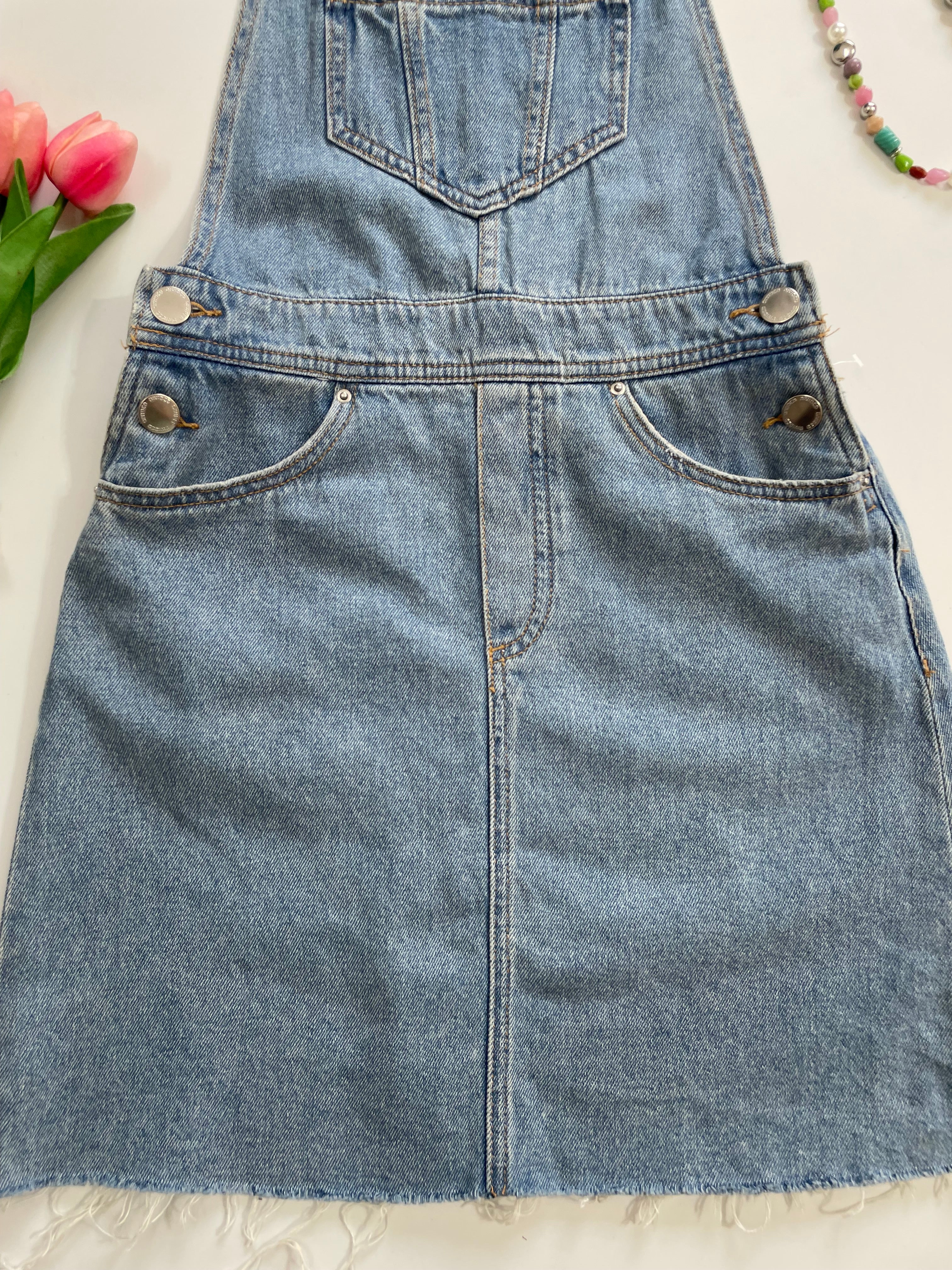 H&M Denim Dress-Waist 24 - Image 3