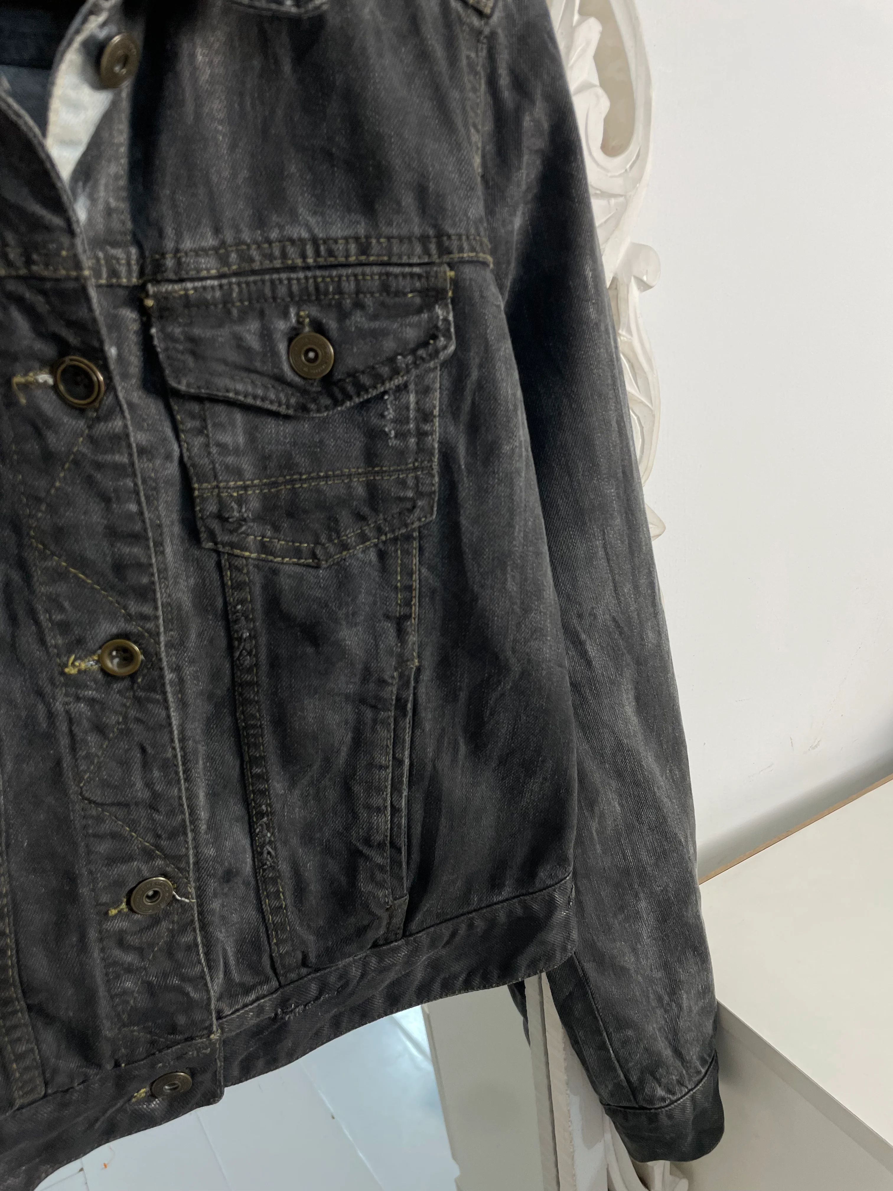 Zara Denim Jacket-Chest 34 - Image 3