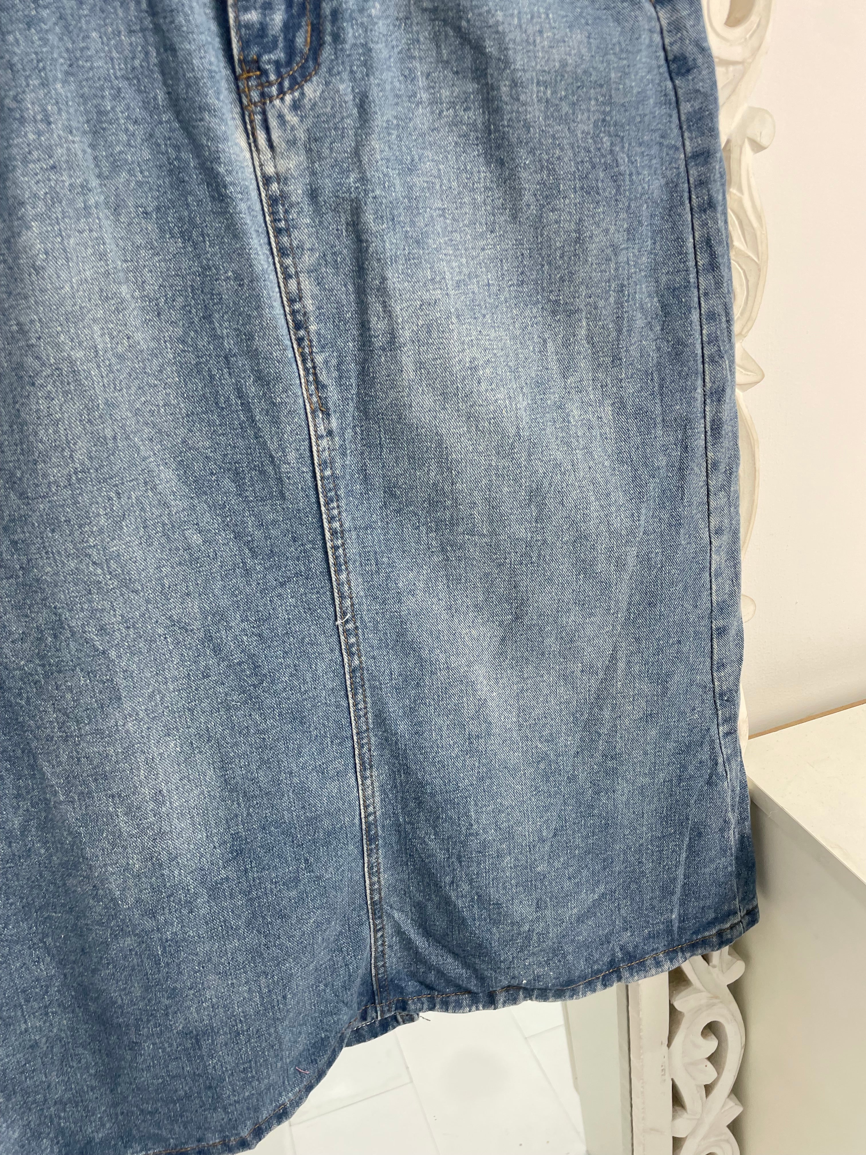 Denim Long Skirt-Waist 28 - Image 2