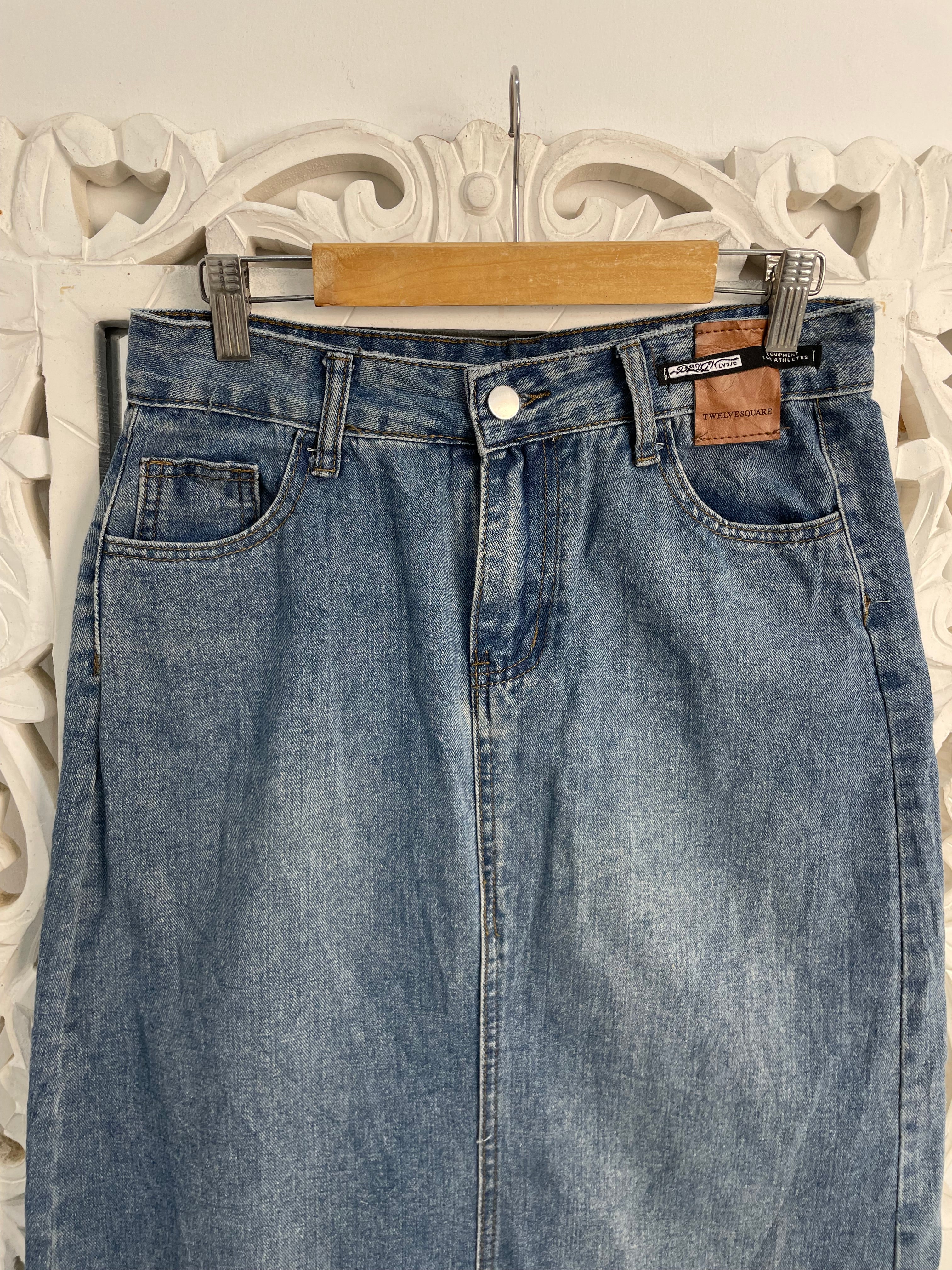 Denim Long Skirt-Waist 28 - Image 3