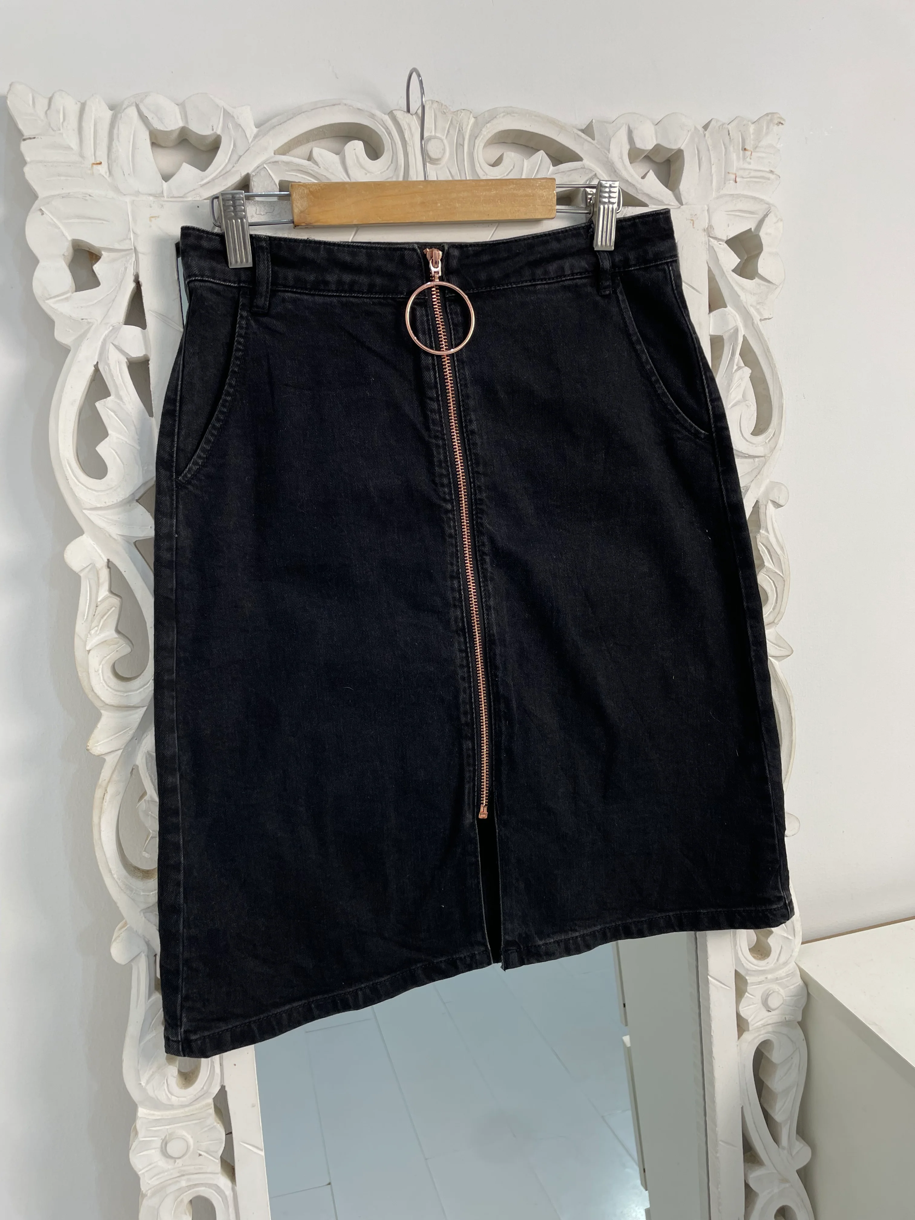 Yishion Denim Long Skirt-Waist 28