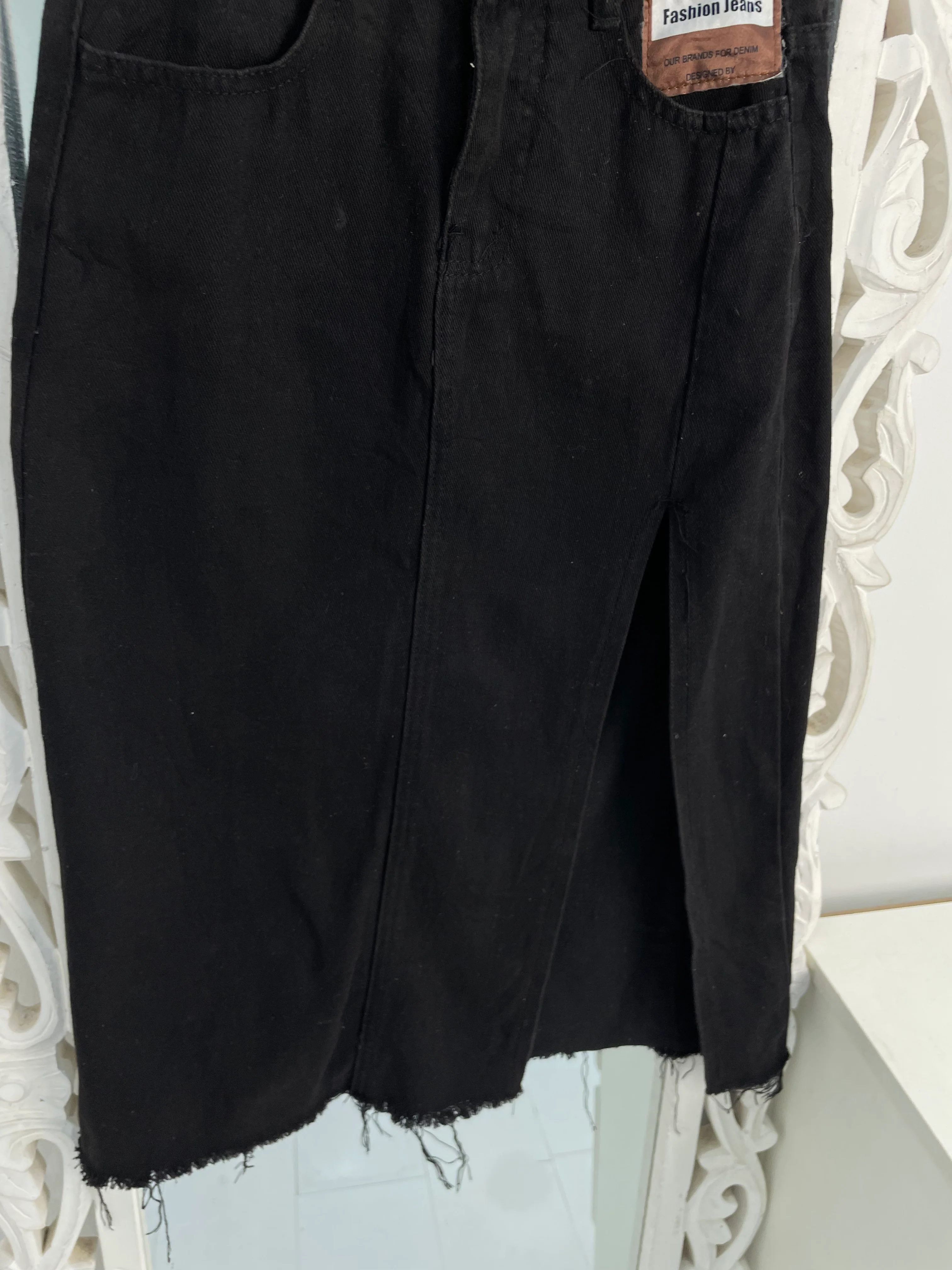 Denim Long Skirt-Waist 26 - Image 3