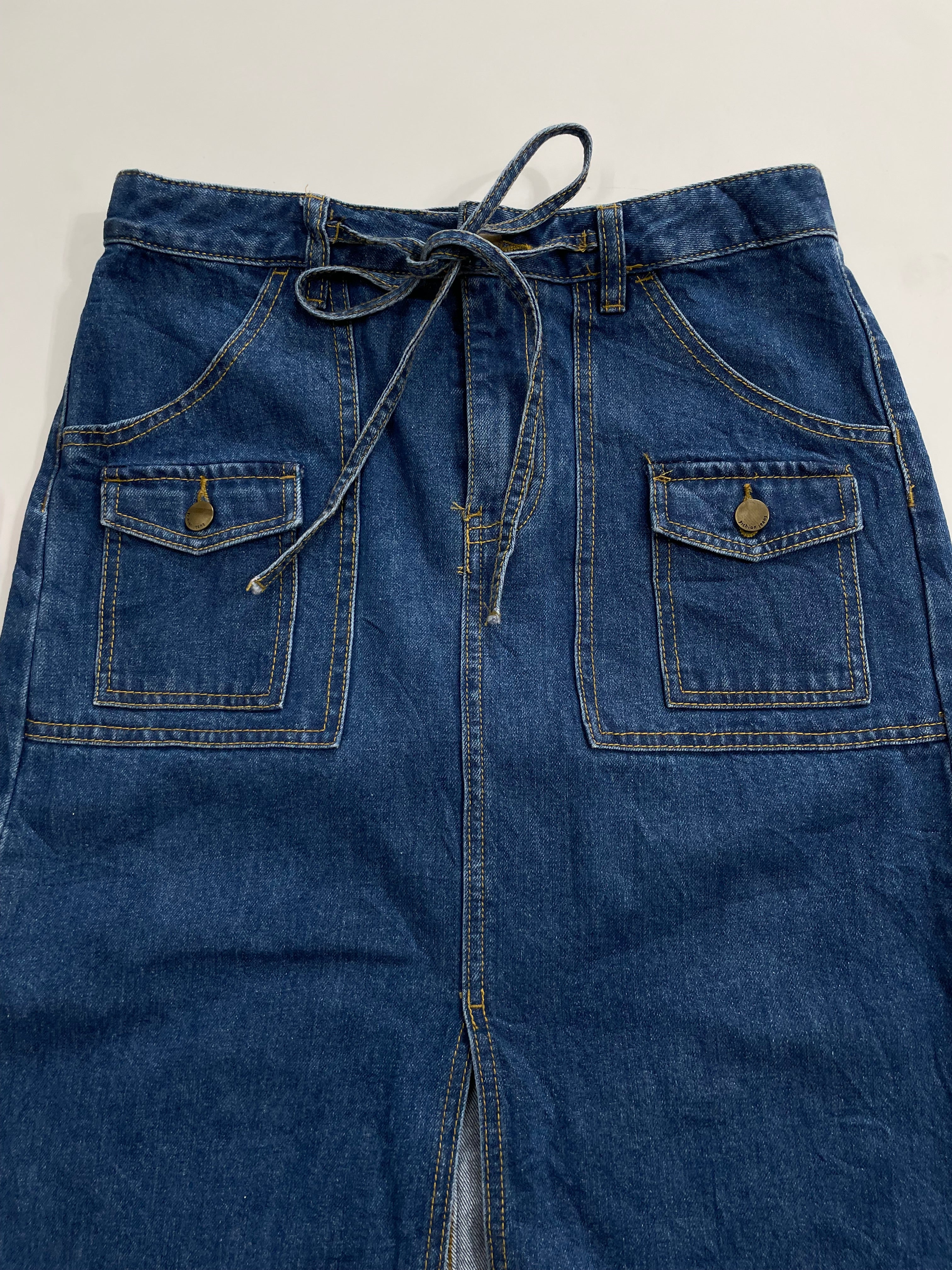 Long Denim Skirt-Waist 30 - Image 2